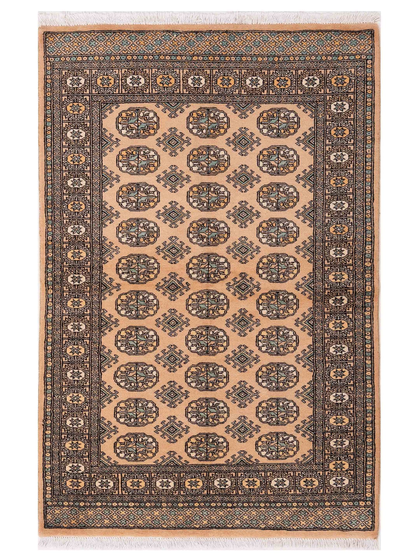 Nomad Bokhara Beige Beige Traditional