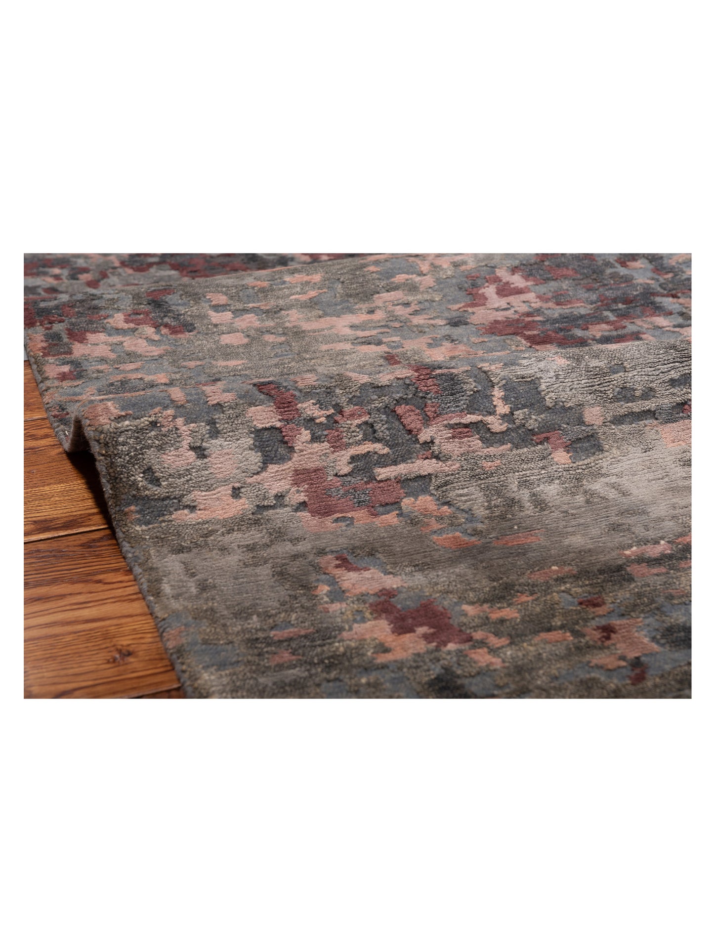 Tibetino 129529 Gray Pink 9.9x13.1 Hand Knotted Rug