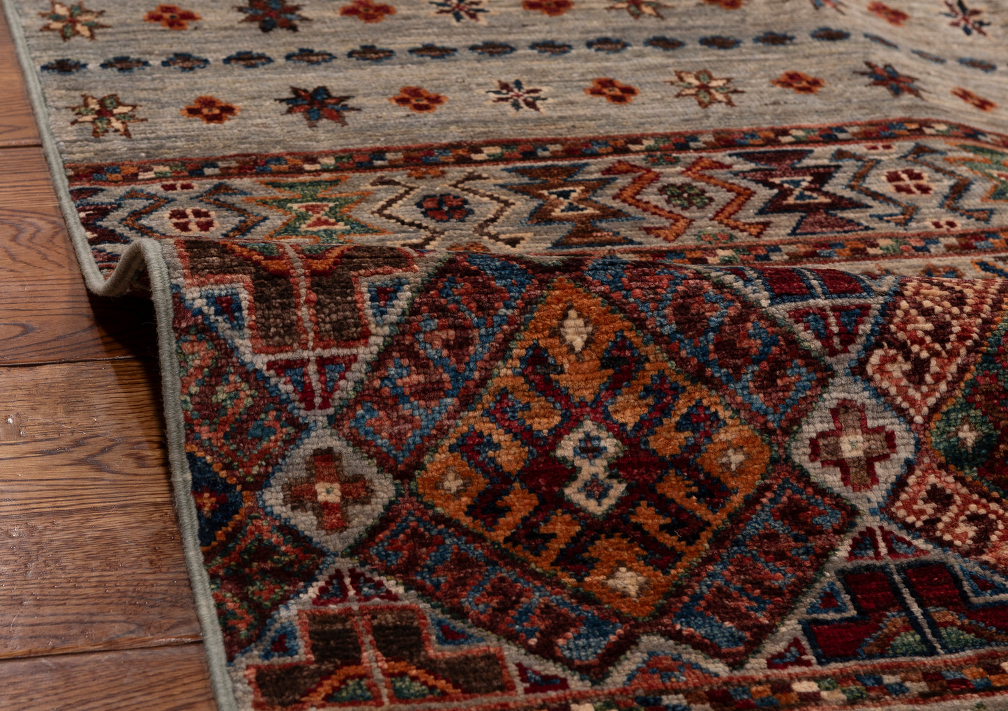 Horosan 151953 Silver Red 8.2x11.5 Hand Knotted Rug