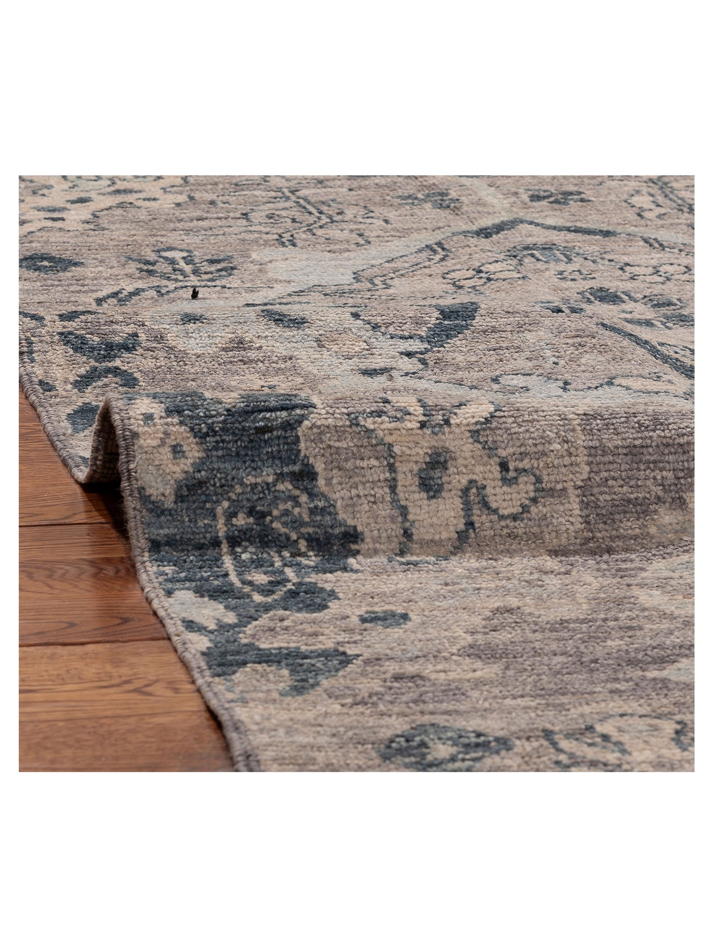 Angora Oushak 156117 Blue Gray 8.1x9.9 Hand Knotted Rug