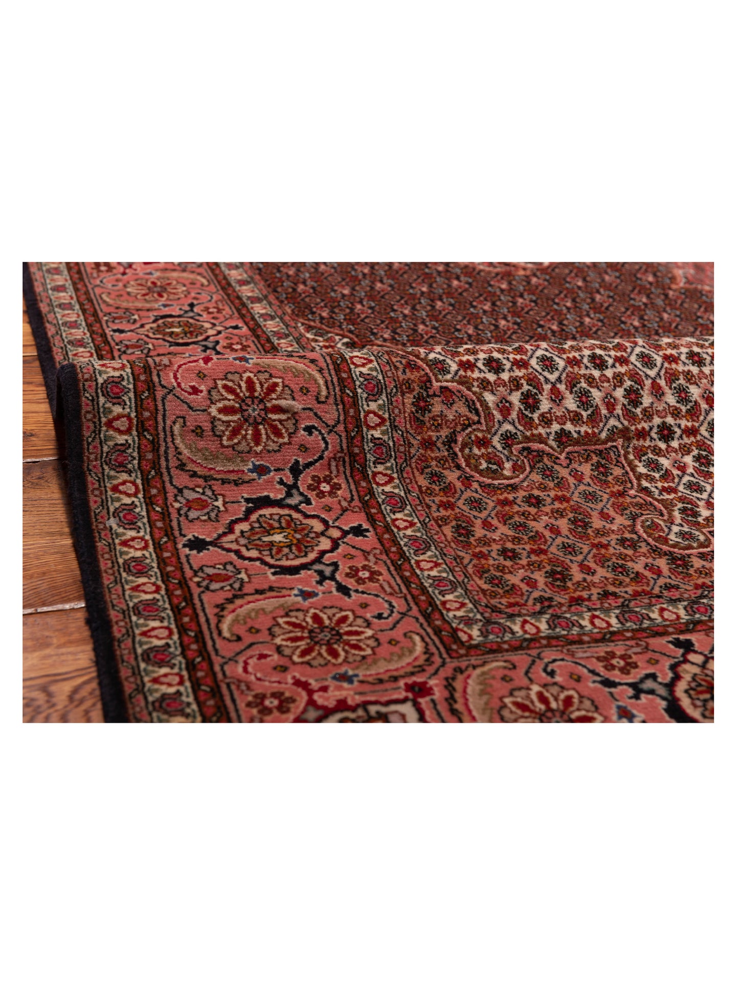 Mastersilk 118718 Black Pink 6.8x6.8 Hand Knotted Rug
