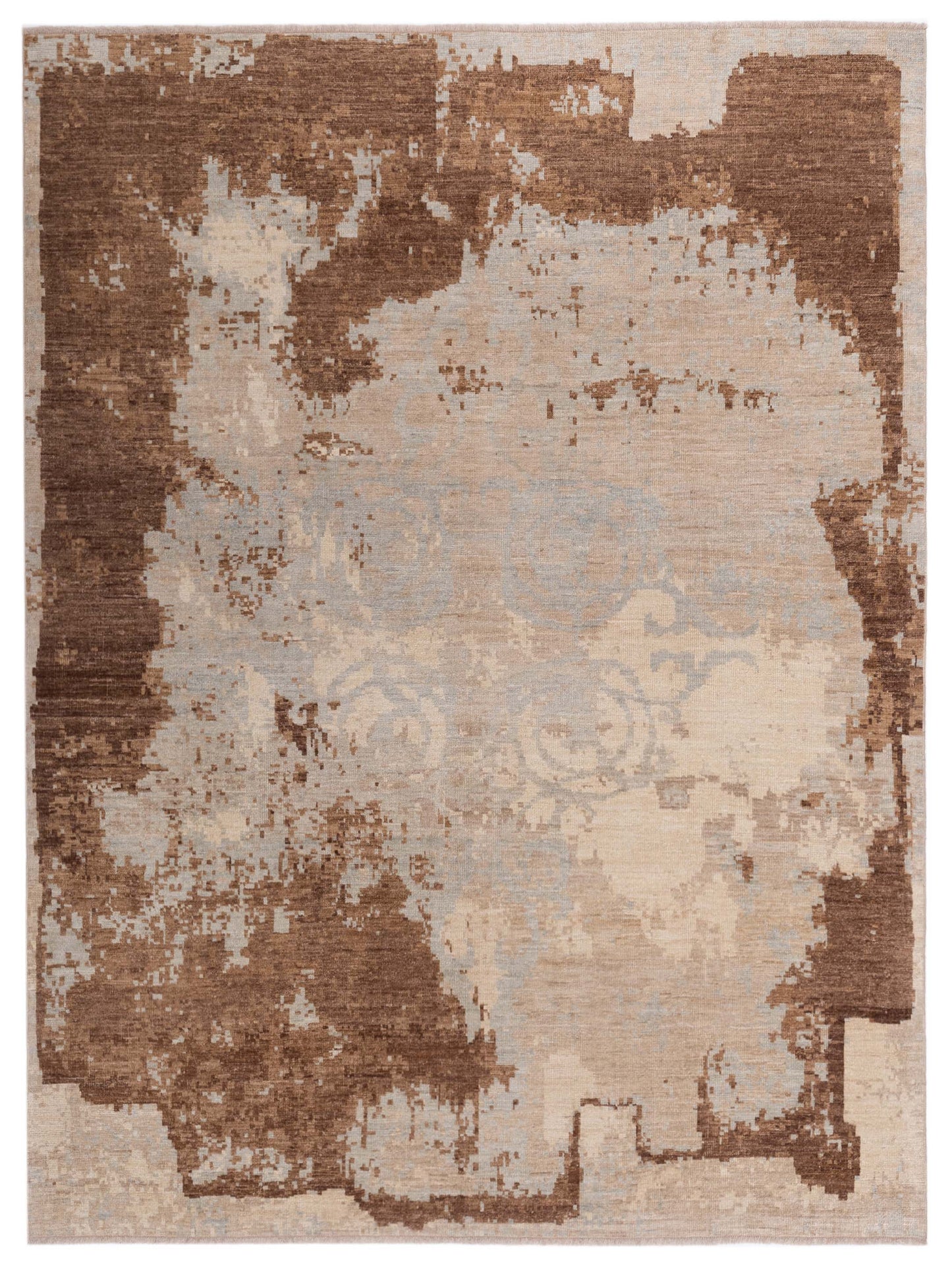 Anadol Angora Oushak Silver Brown Traditional