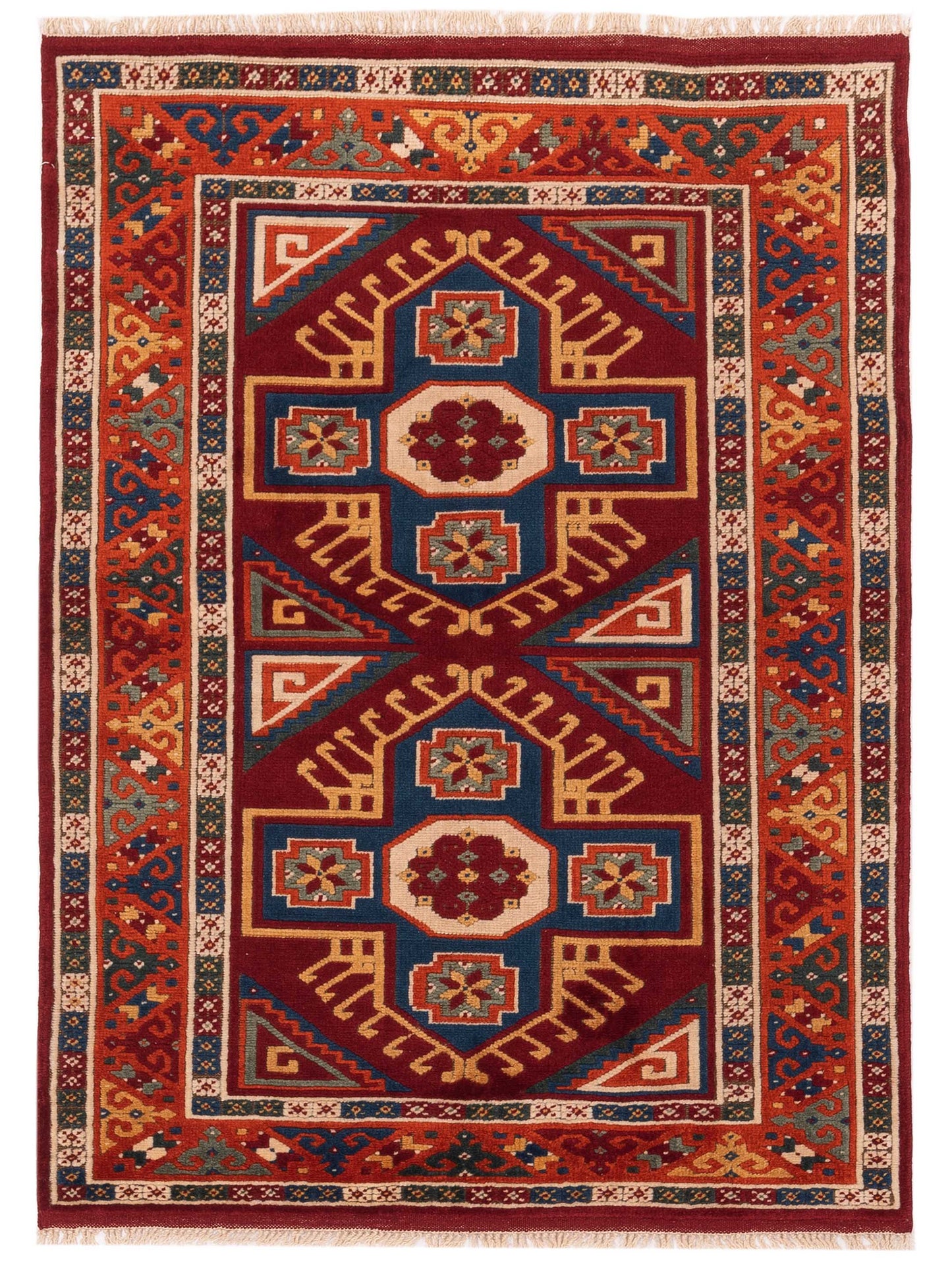 Pasha Turkish Shirwan Red Orange Traditional