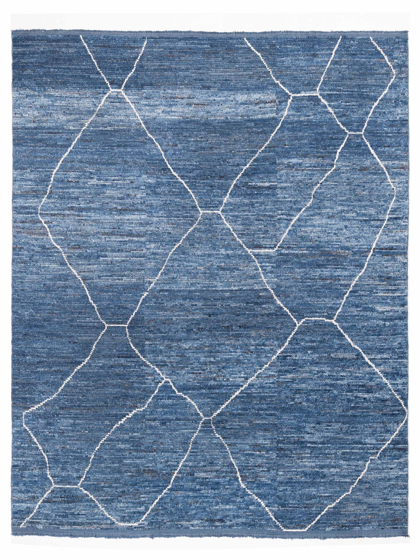 Pasha Berber Indigo Ivory Contemporary