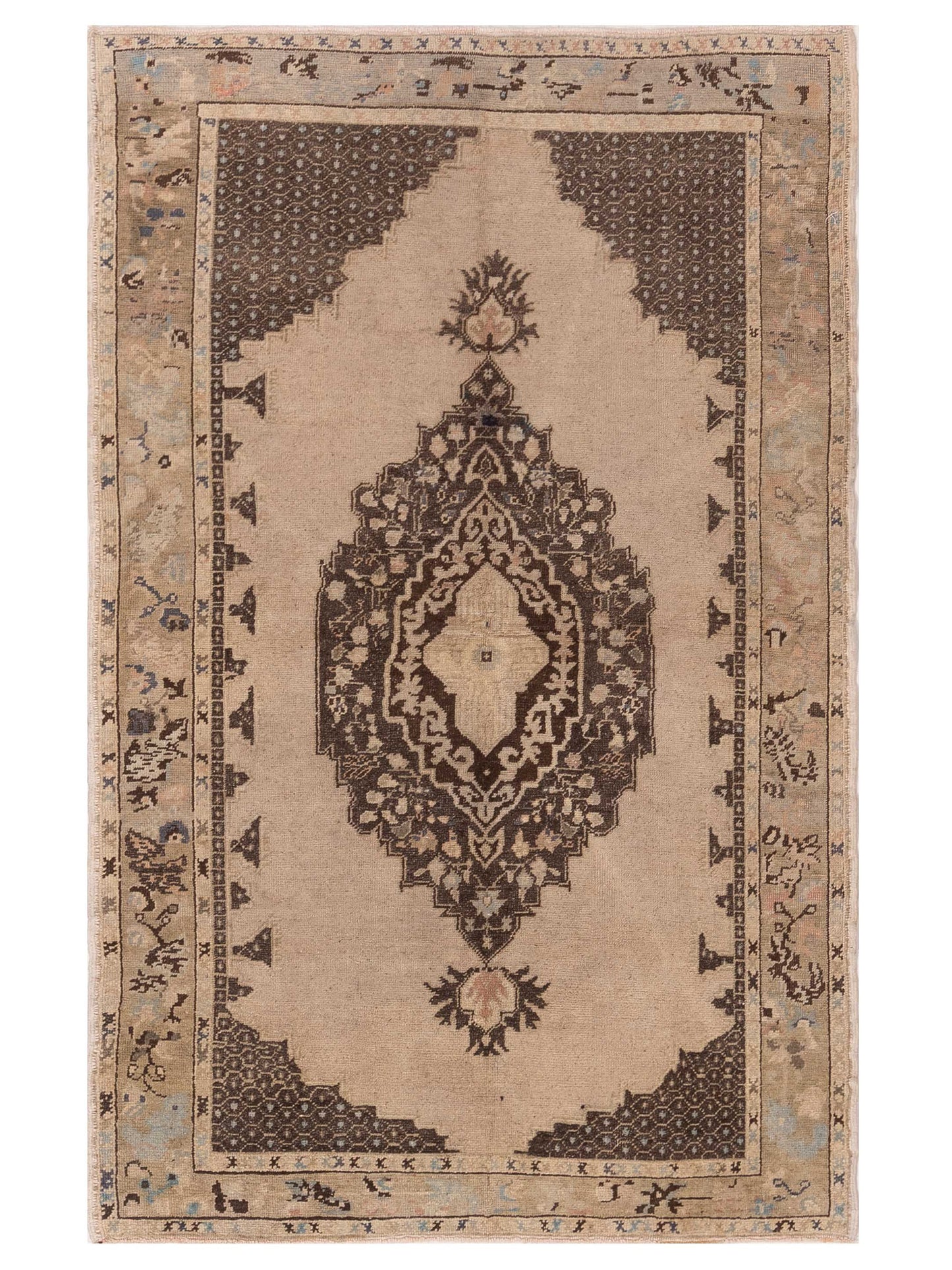 Pasha Old Anatolian Beige Brown Traditional