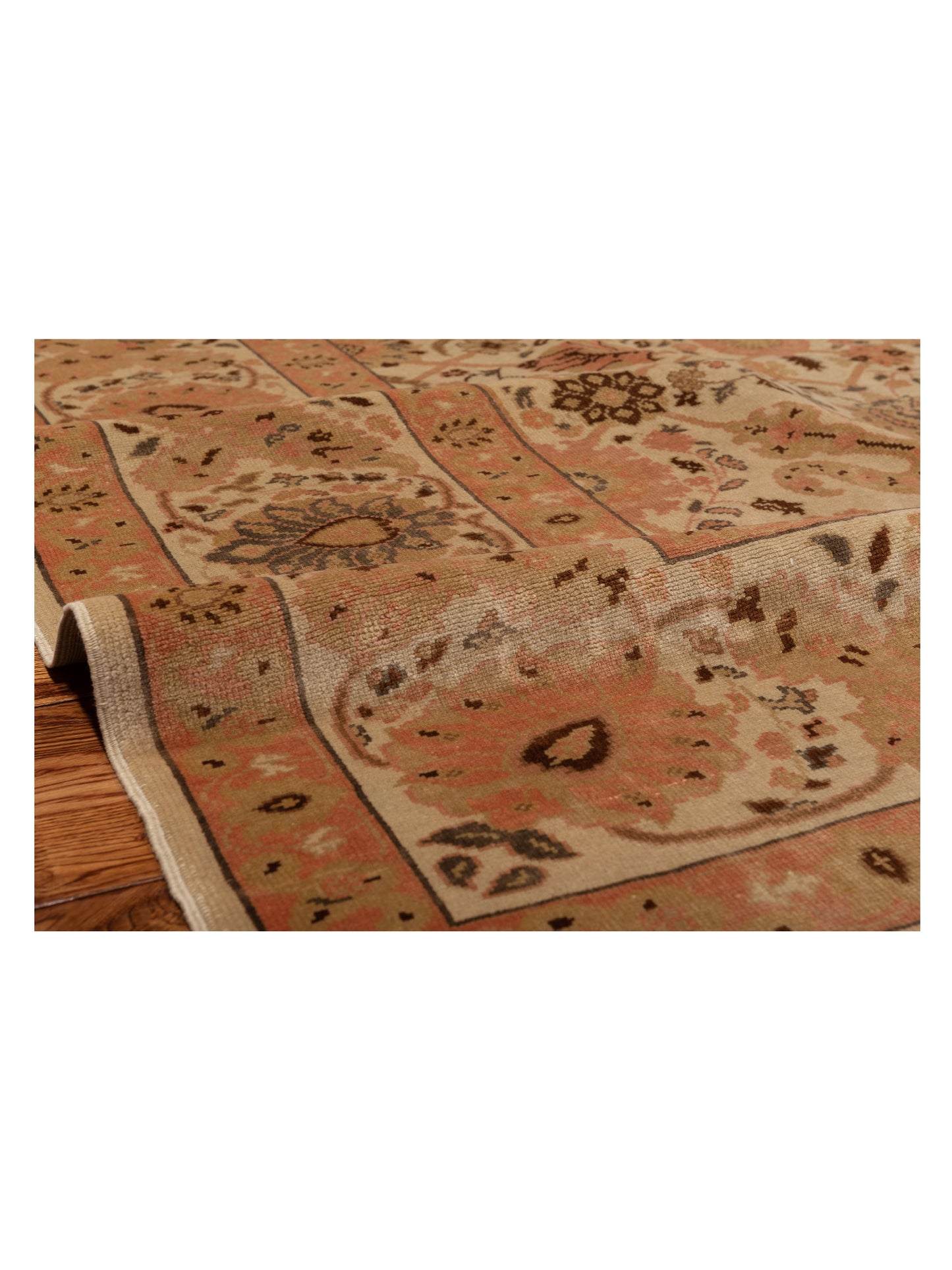 Antique Loom 108197 Ivory Ivory 9.4x12.6 Hand Knotted Rug