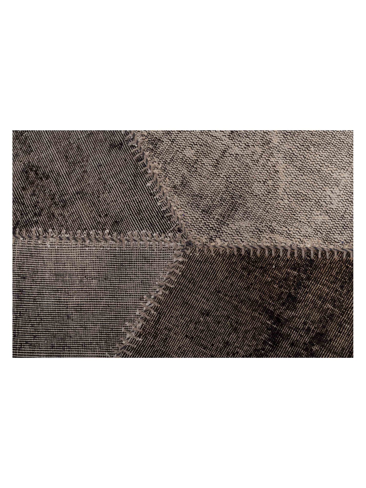 Turkish Vestige Patchwork 108898 Gray 8.6x9.11 Hand Knotted Rug