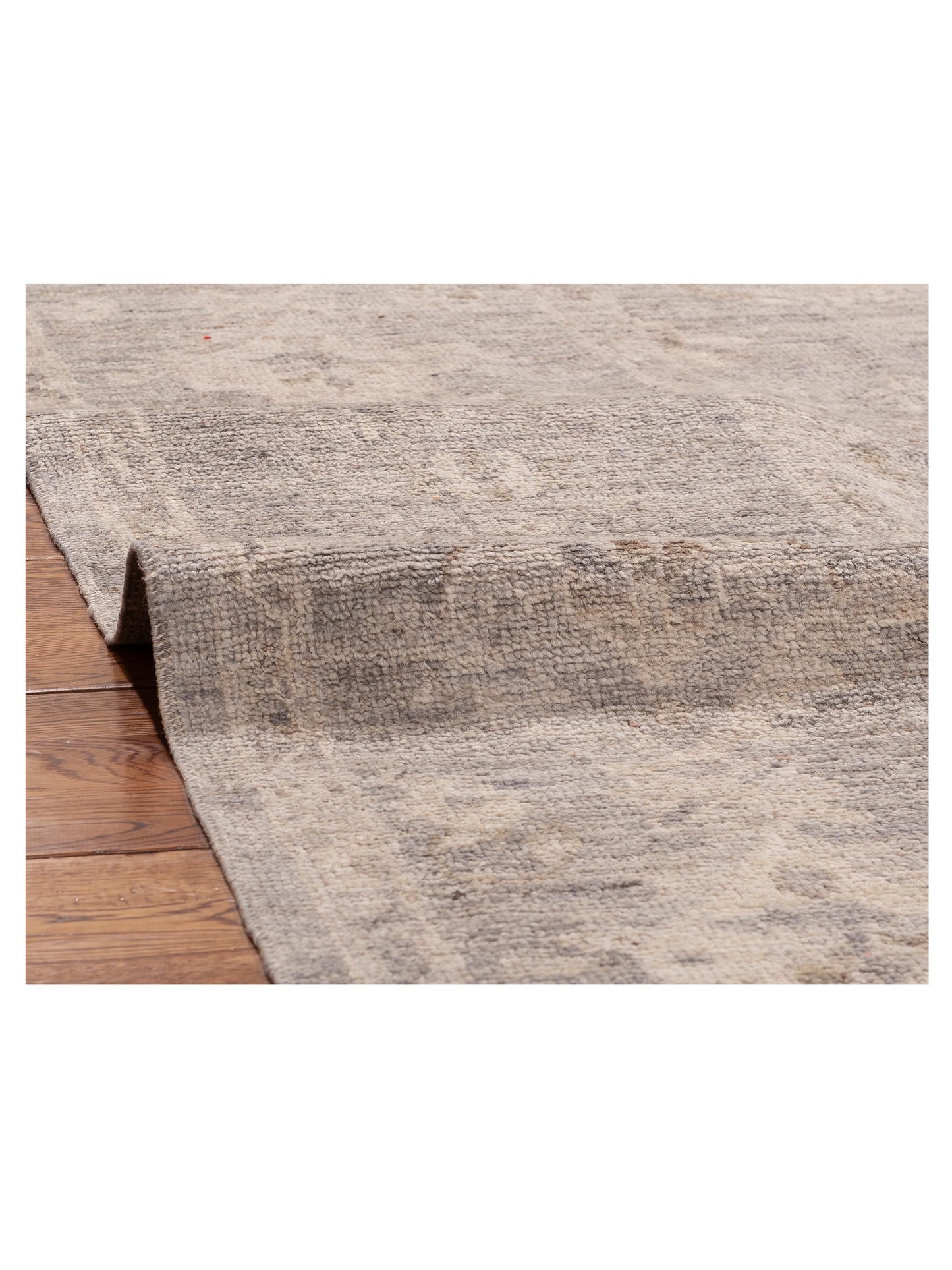 Angora Oushak 156096 Gray Gray 9.2x11.8 Hand Knotted Rug