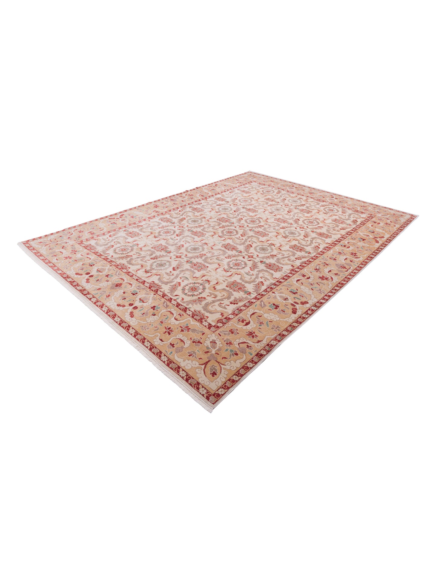 Antique Loom 104466 Ivory Gold 10.5x14.2 Hand Knotted Rug