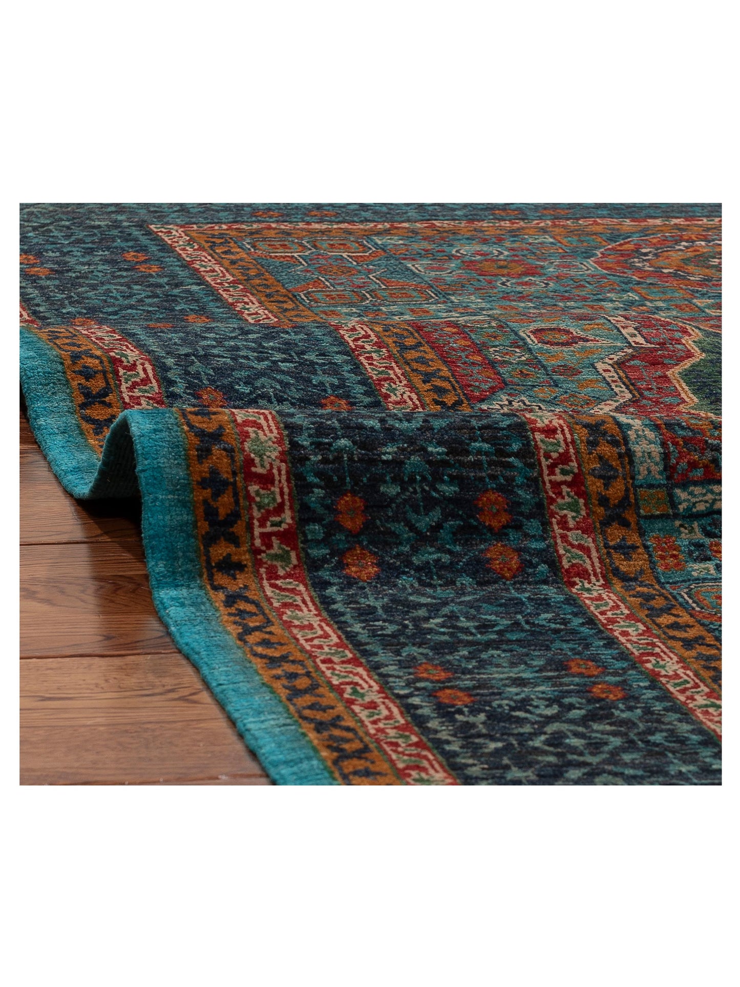Artisan Mamluk 154755 Blue Blue 4.6x6 Hand Knotted Rug