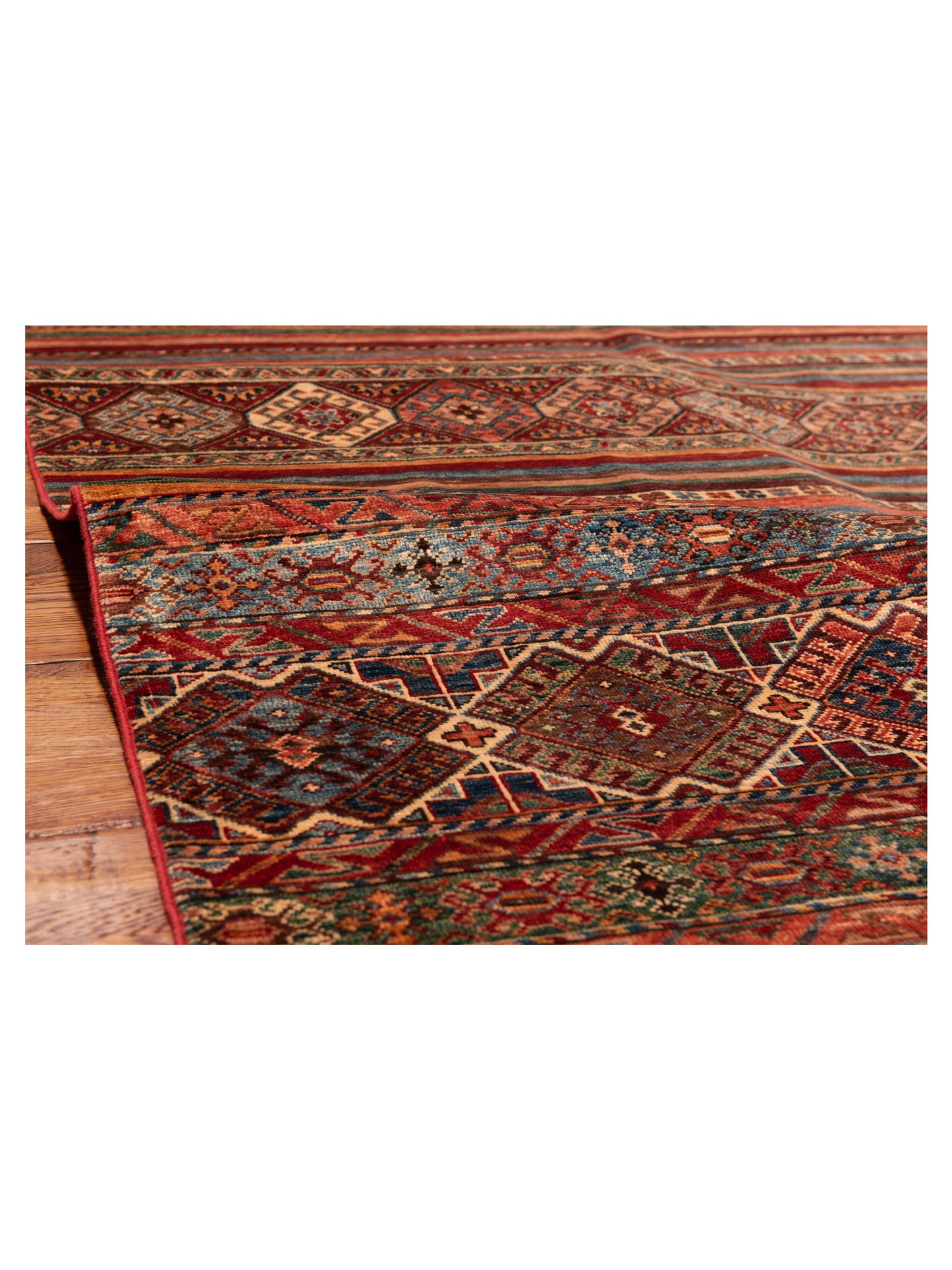 Khorjin 145486 Multi 4.11x6.10 Hand Knotted Rug