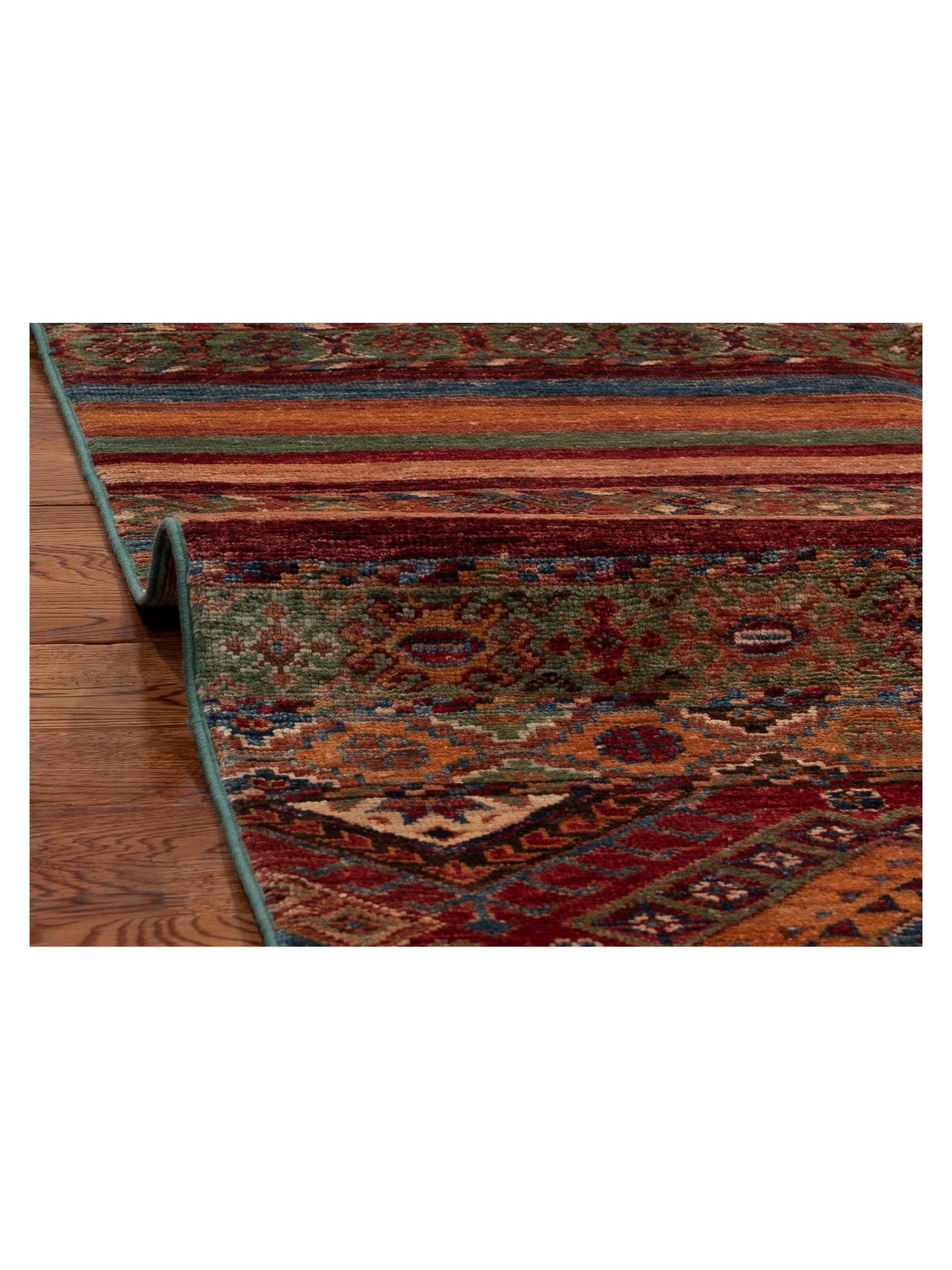 Khorjin 152032 Multi Multi 9x12.1 Hand Knotted Rug