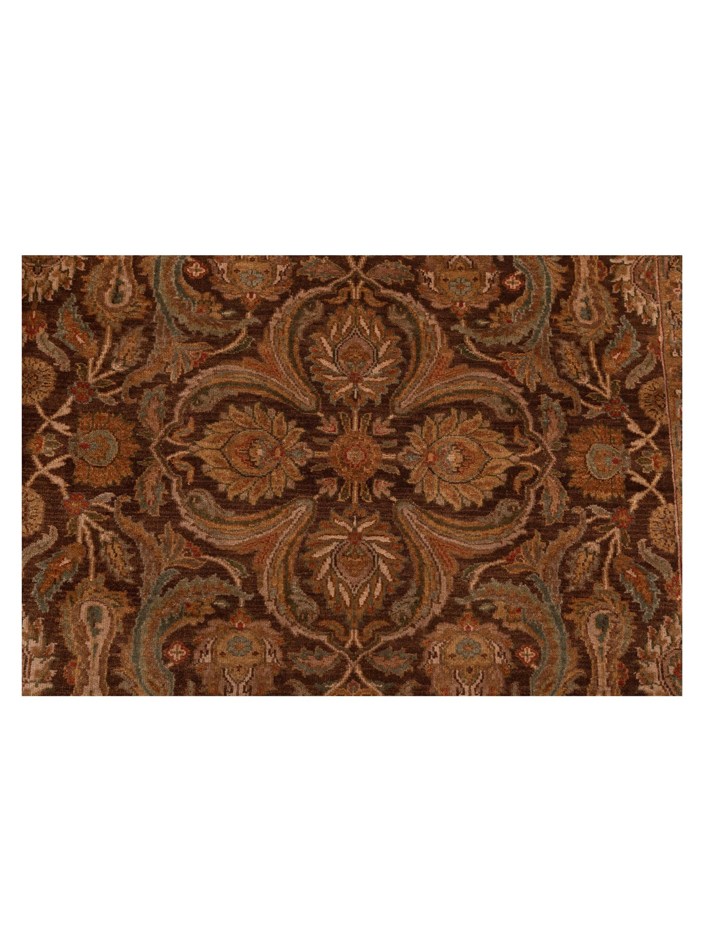 Crown 115714 Brown Ivory 8.9x11.9 Hand Knotted Rug