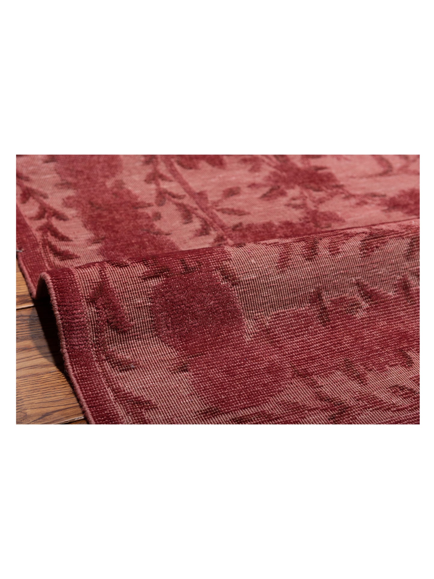Vintage 107535 Pink 12.1x15.5 Hand Knotted Rug