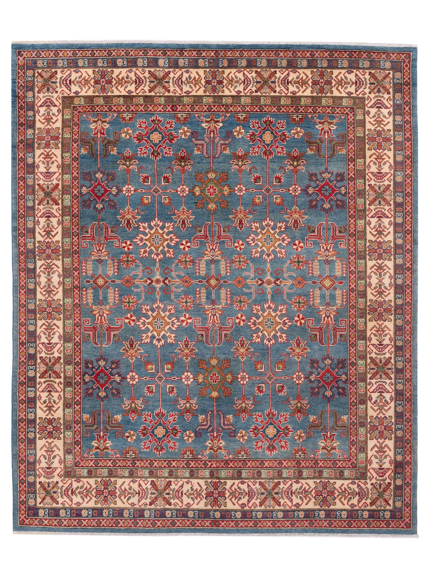 Nomad Kazak Blue Ivory Tribal