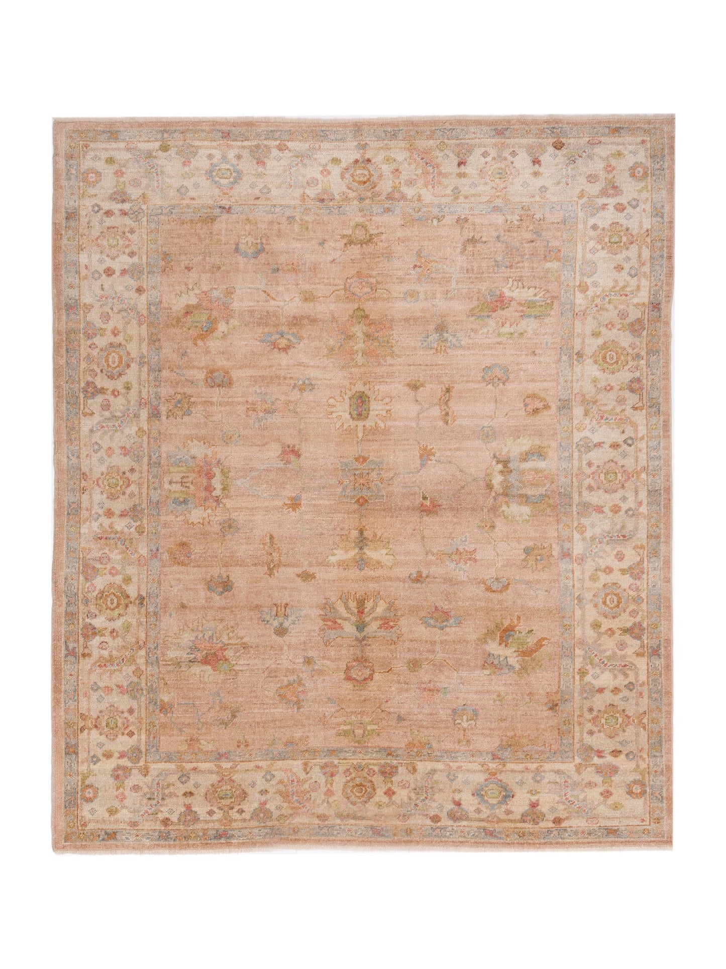 Anadol Angora Oushak Pink Ivory Traditional