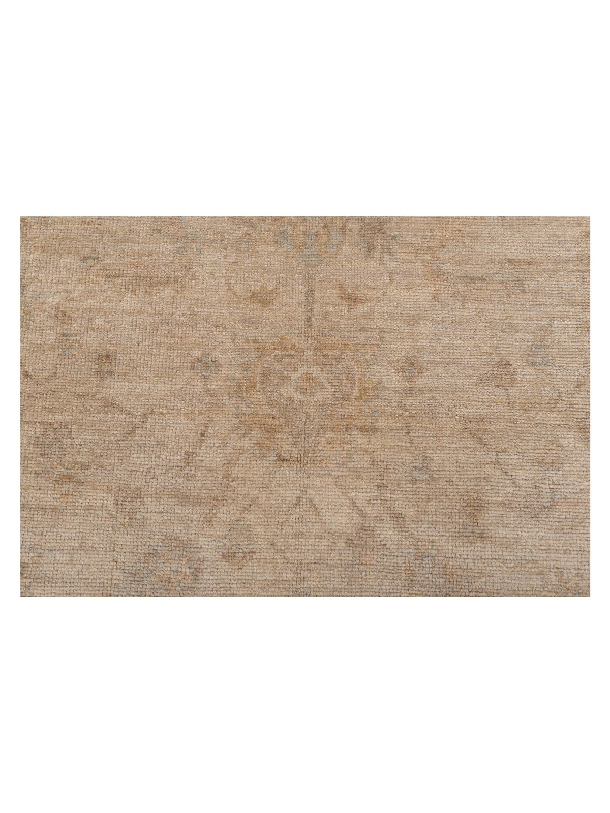 Angora Oushak 109038 Beige Beige 6.4x12.2 Hand Knotted Rug