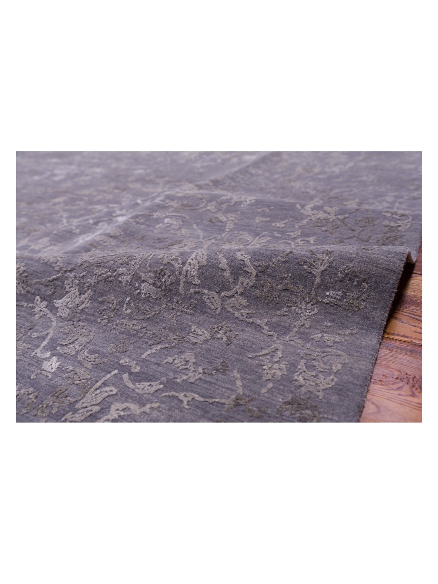 Mastersilk 127402 Gray Gray 9.1x12.2 Hand Knotted Rug