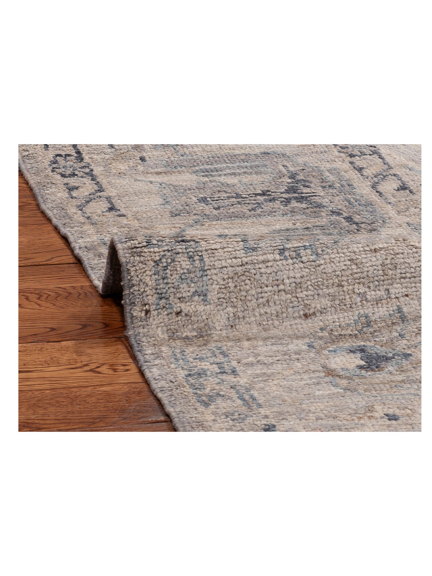 Angora Oushak 154986 Gray Gray 8.10x11.9 Hand Knotted Rug