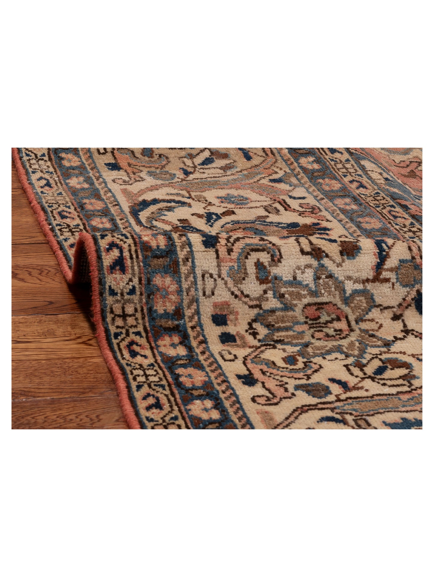 Persian 154384 Rust Ivory 10.1x13.8 Hand Knotted Rug
