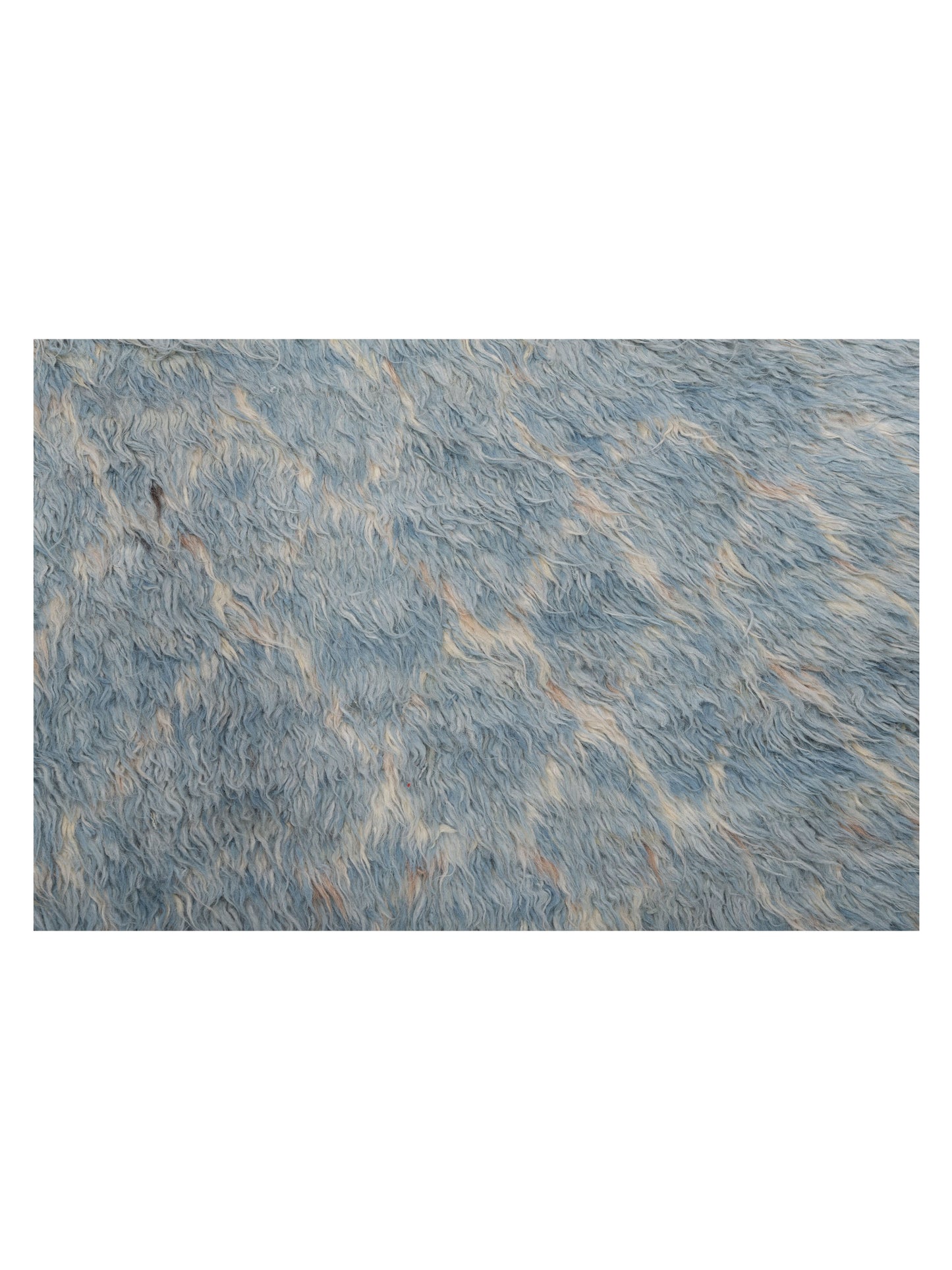 Berber Aspendos Jean Blue Ivory 8.4x10.6 Hand Knotted Rug