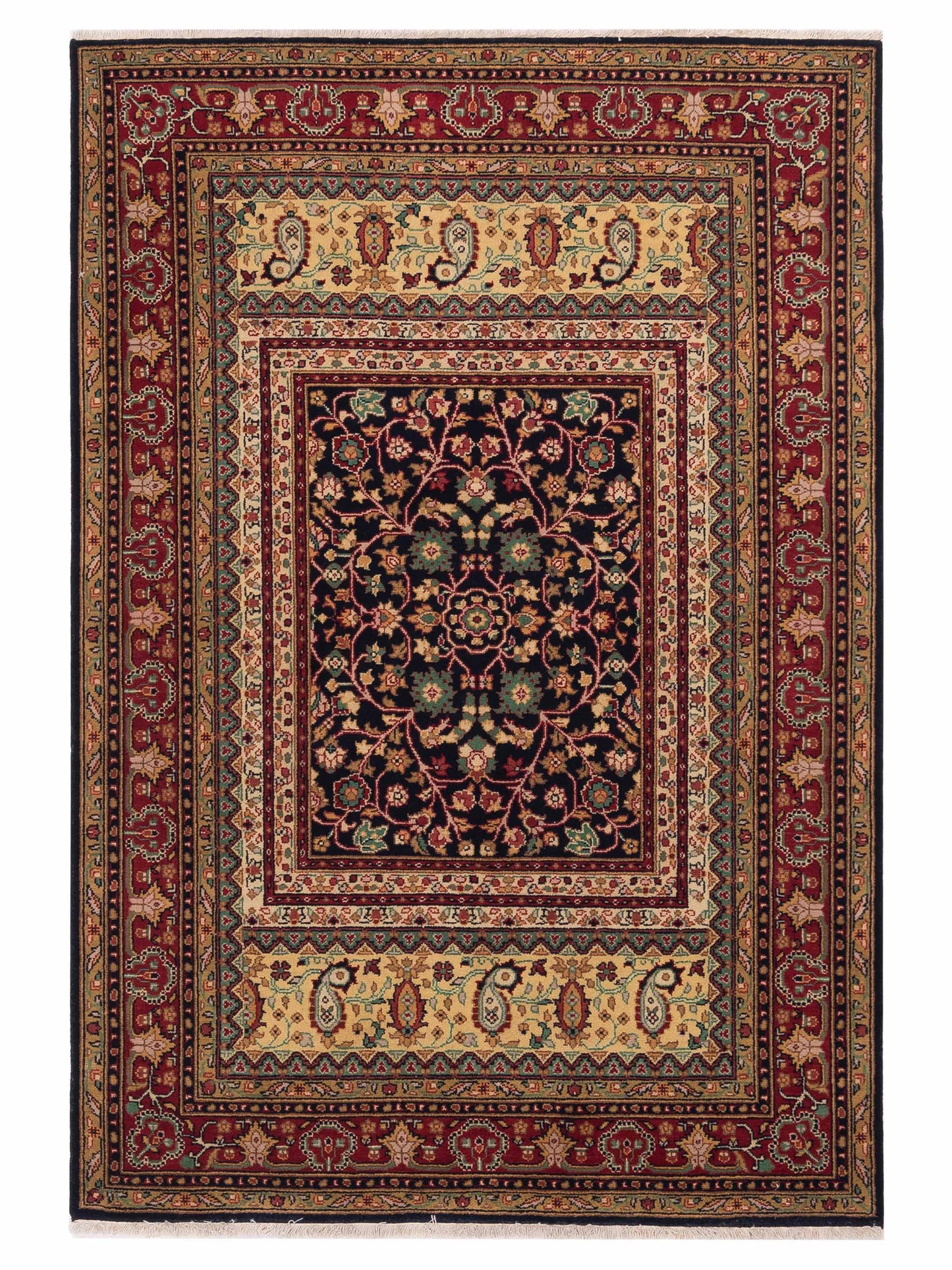 Rajpur Sivas Black Red Traditional