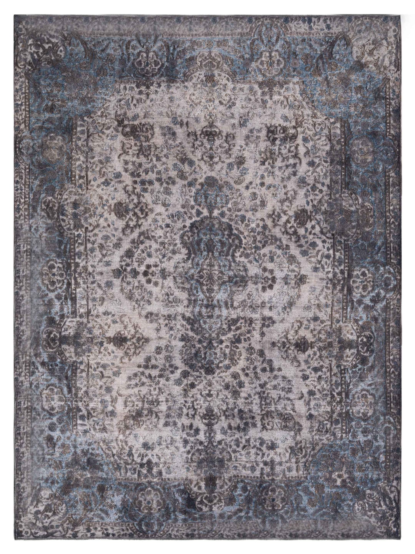 Pasha Vintage Gray Blue Contemporary