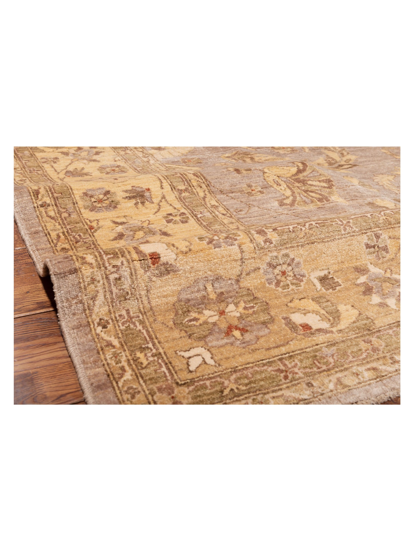 Sultan 82001 Silver Cream 9x11.11 Hand Knotted Rug