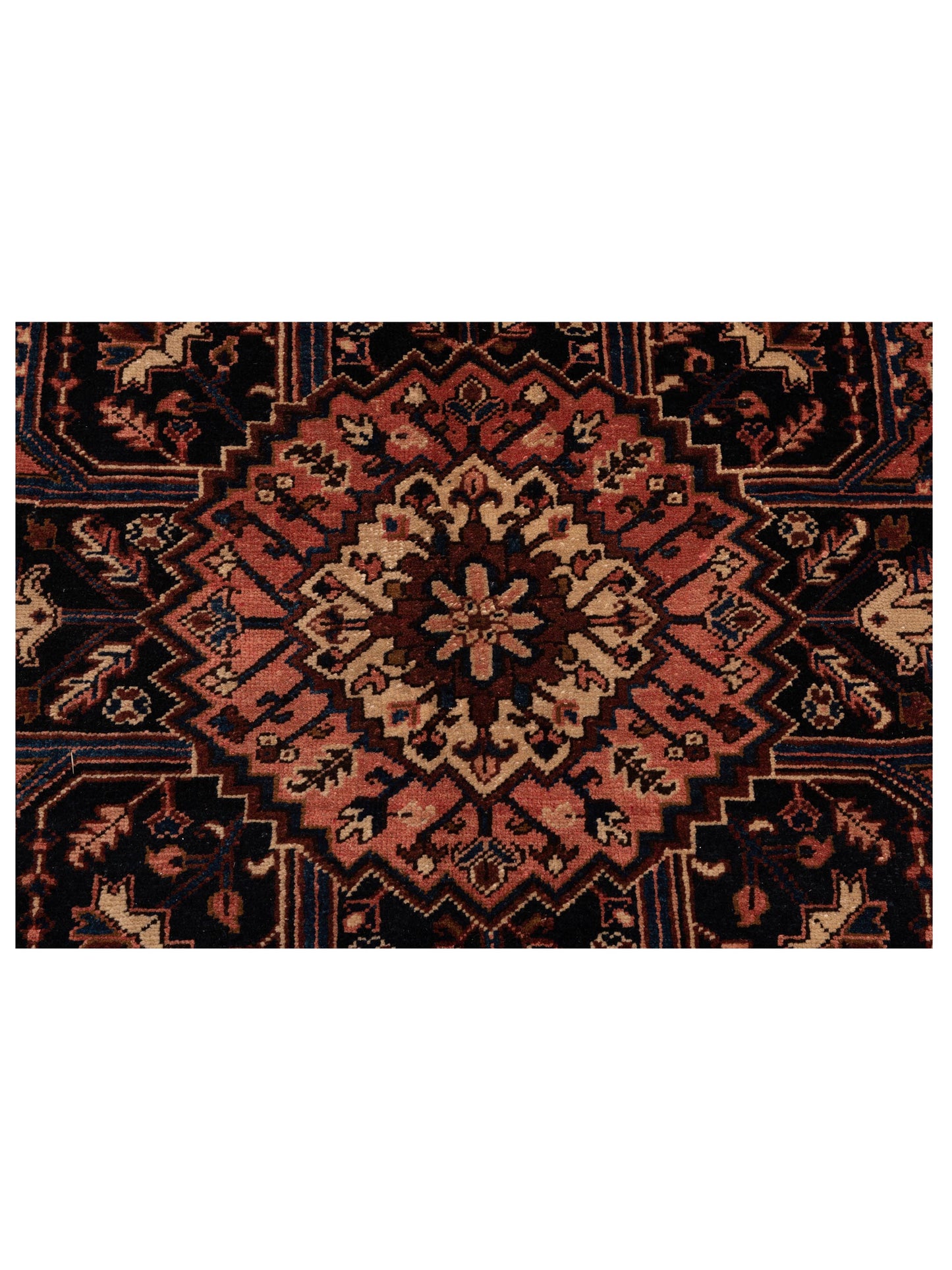 Persian 80577 Brick Brown 7.9x10.6 Hand Knotted Rug