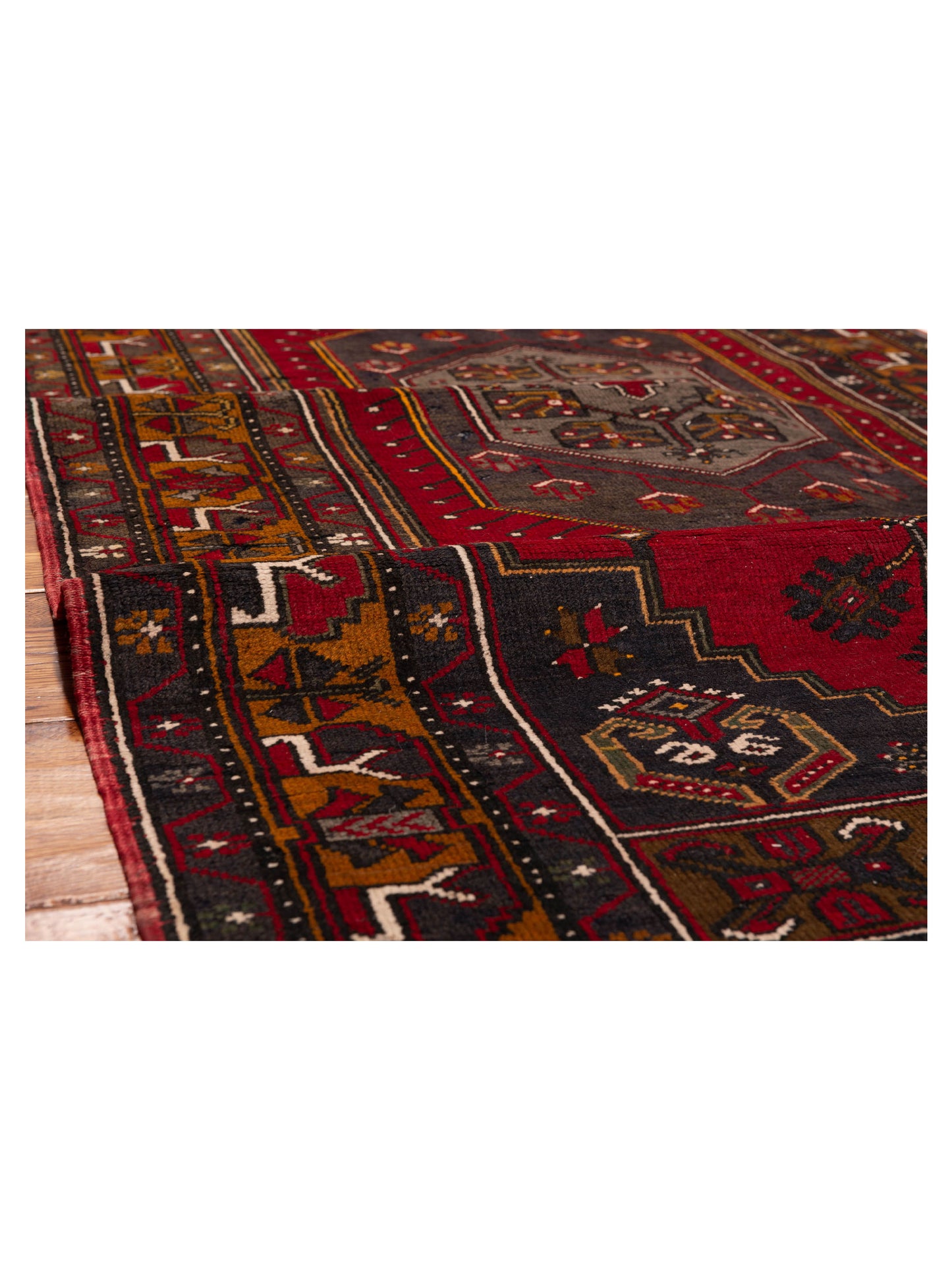 Old Anatolian 148478 Red Gold 4x7.11 Hand Knotted Rug