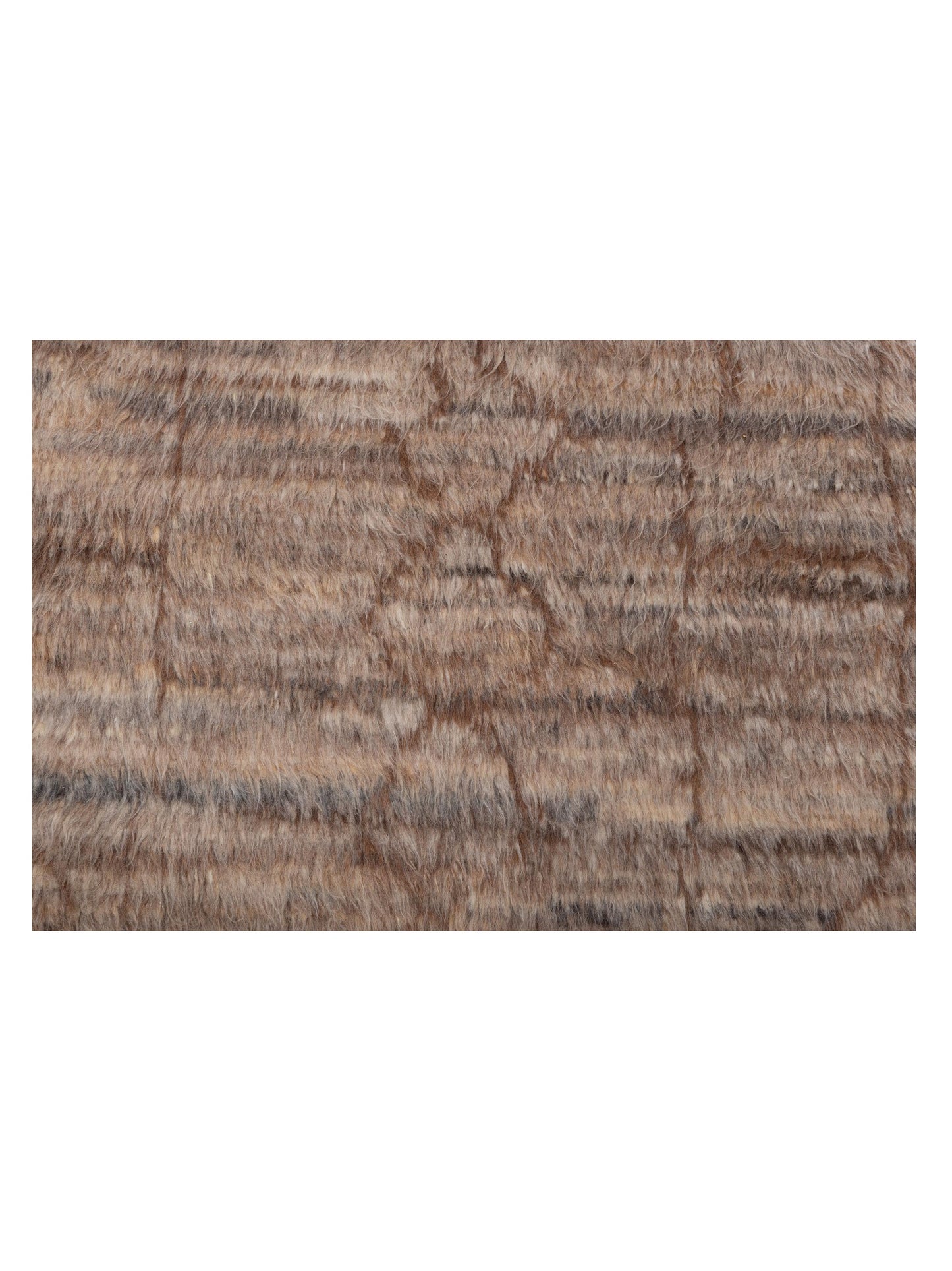 Berber Kaunas Natural Brown 8.9x13.3 Hand Knotted Rug