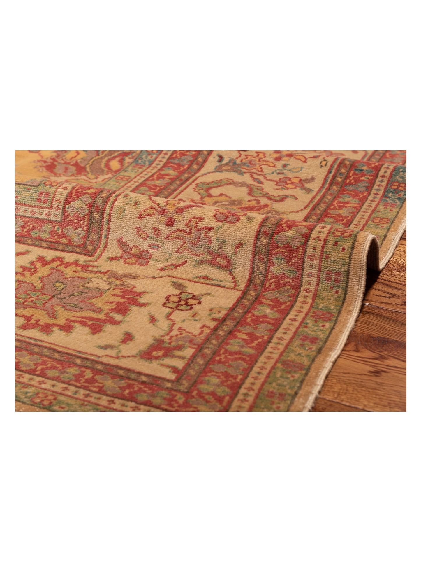 Antique Loom 108052 Gold Ivory 9.4x11.5 Hand Knotted Rug