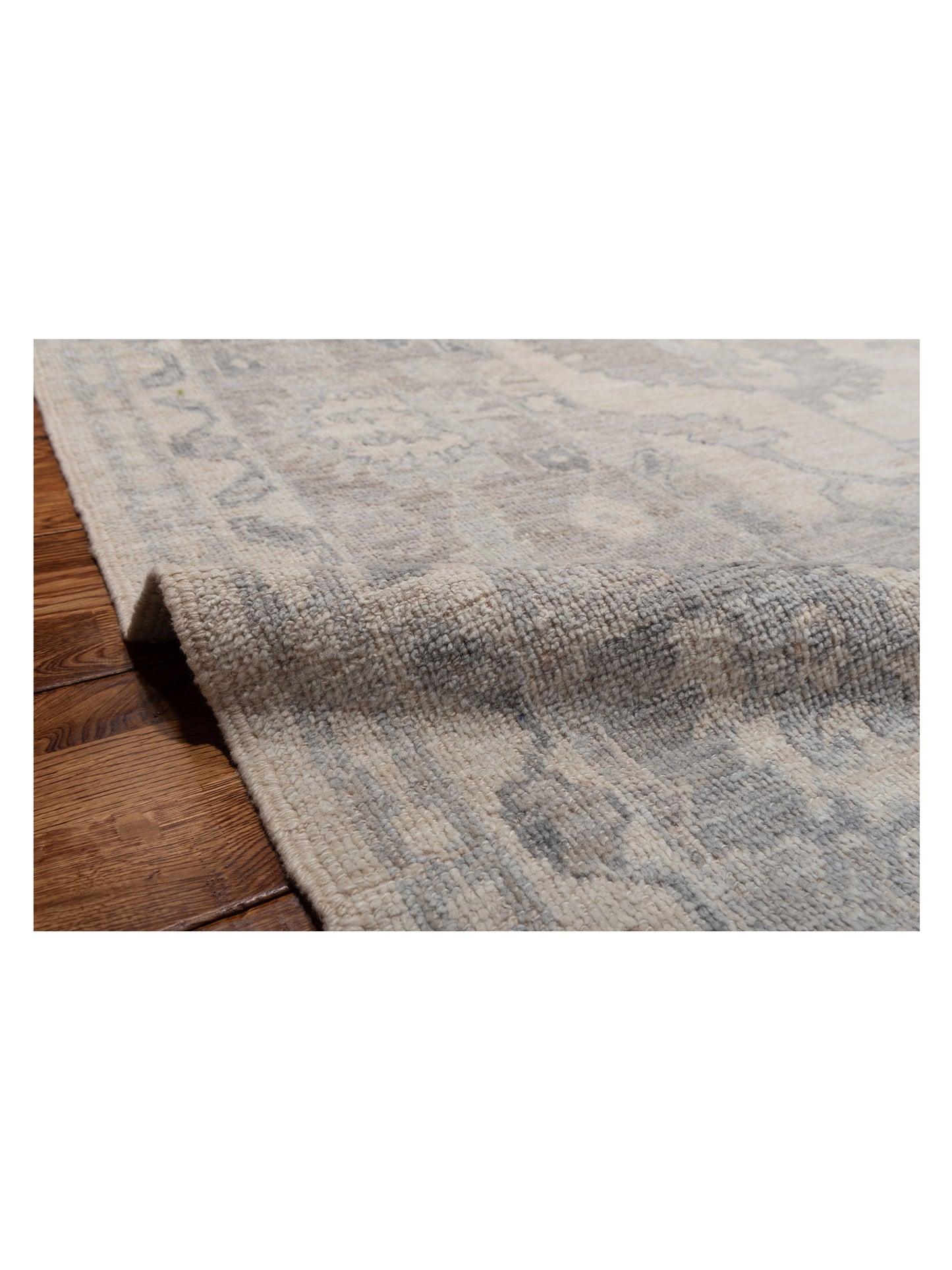 Angora Oushak 146954 Beige Beige 10.4x13.3 Hand Knotted Rug