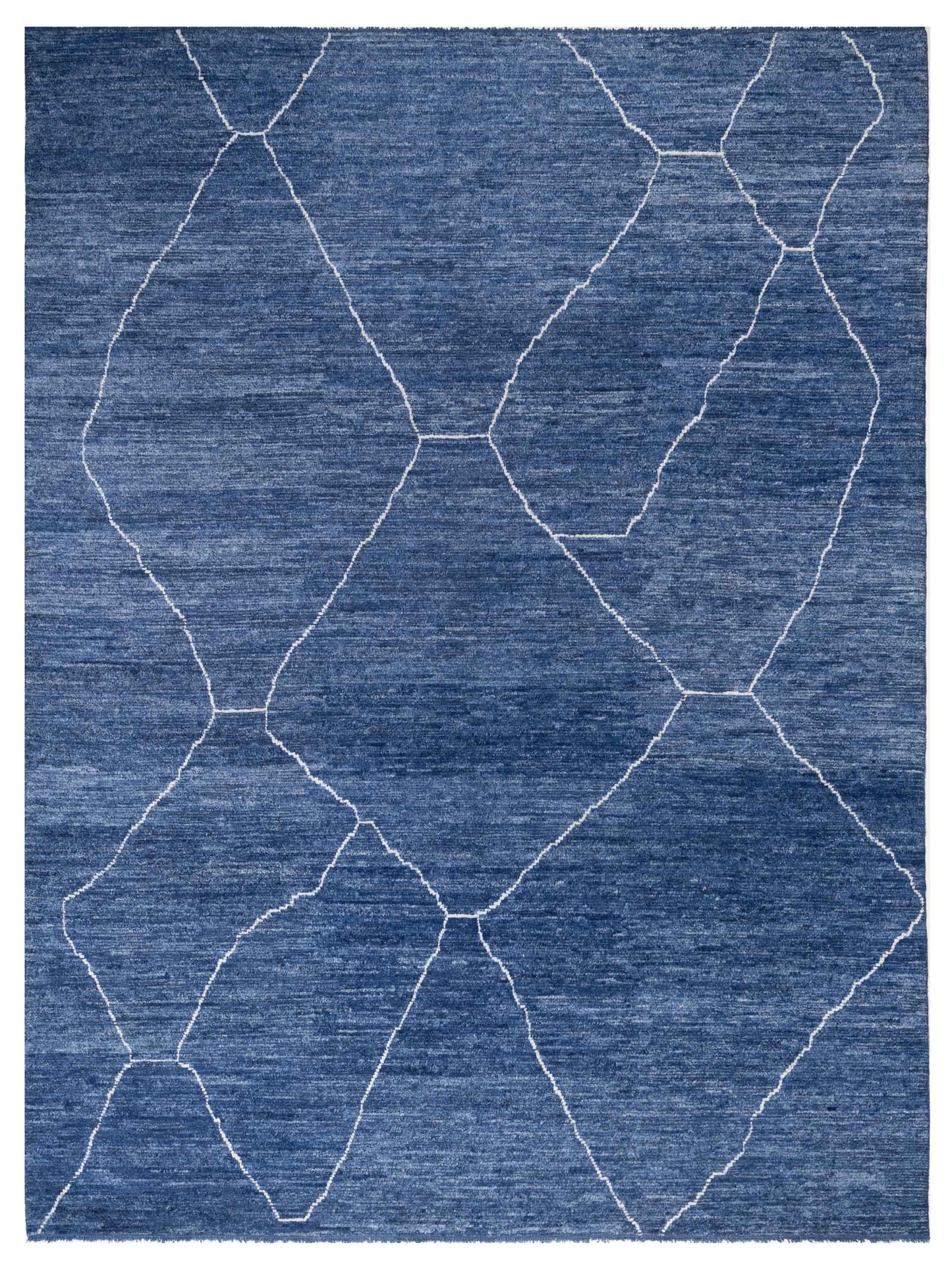 Pasha Berber Indigo Ivory Contemporary