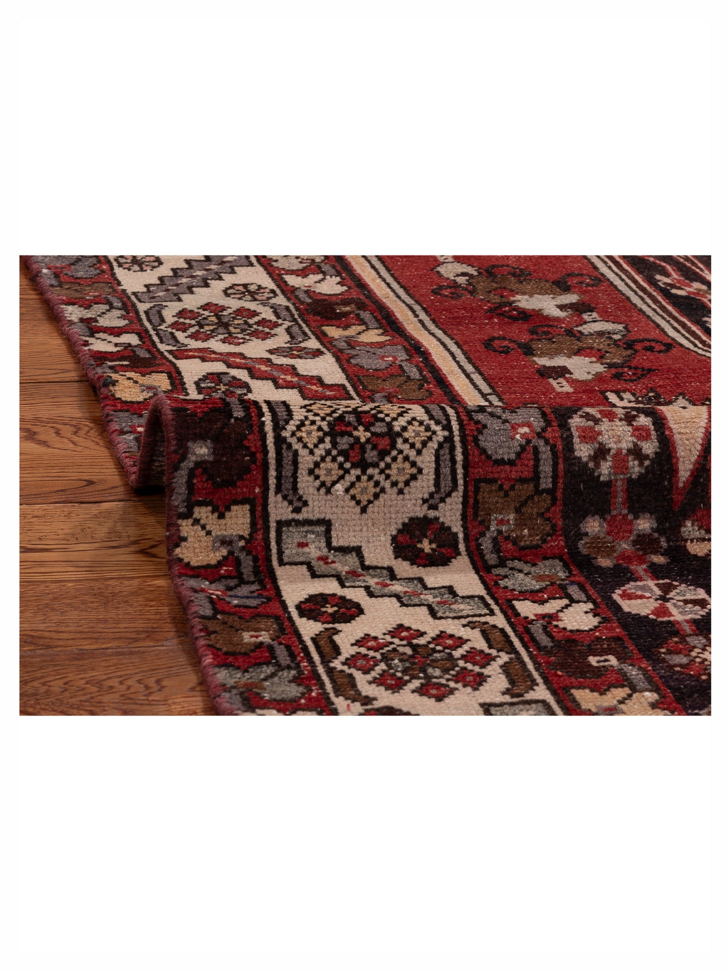 Persian 154350 Red Ivory 4.2x6.8 Hand Knotted Rug