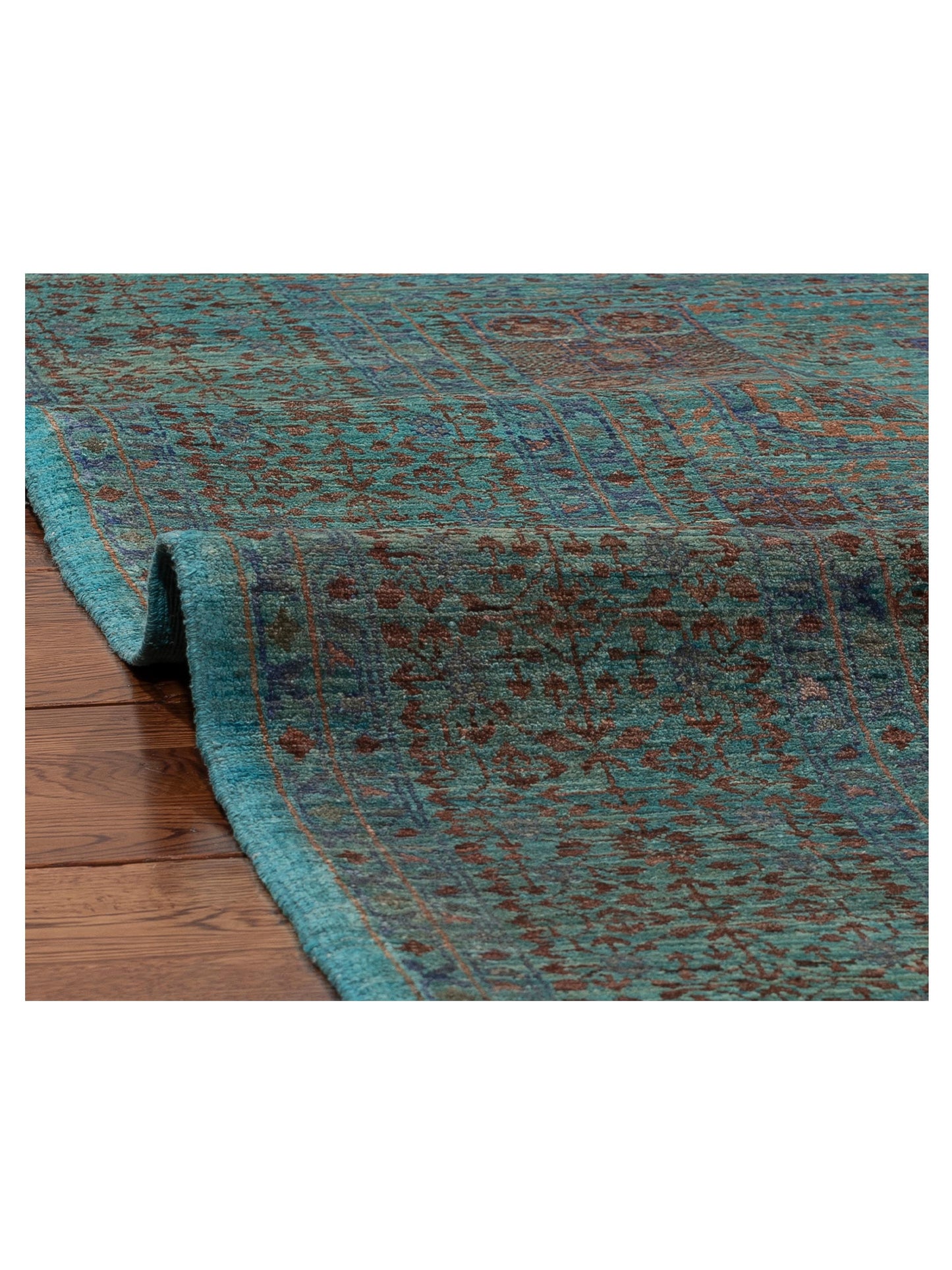 Artisan Mamluk 155302 Blue Blue 5x7.2 Hand Knotted Rug