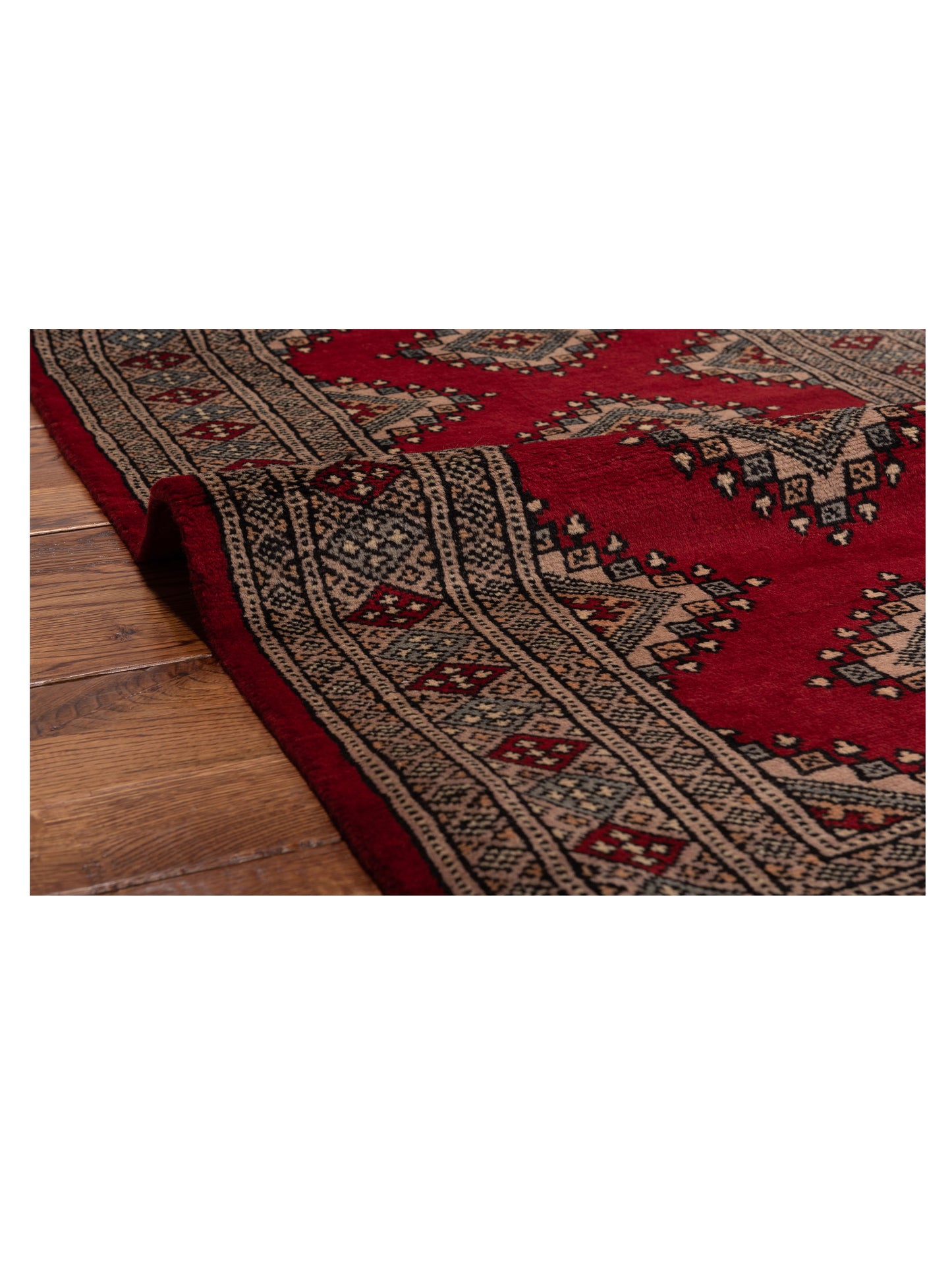 Bokhara 146604 Red Silver 2.7x4.4 Hand Knotted Rug