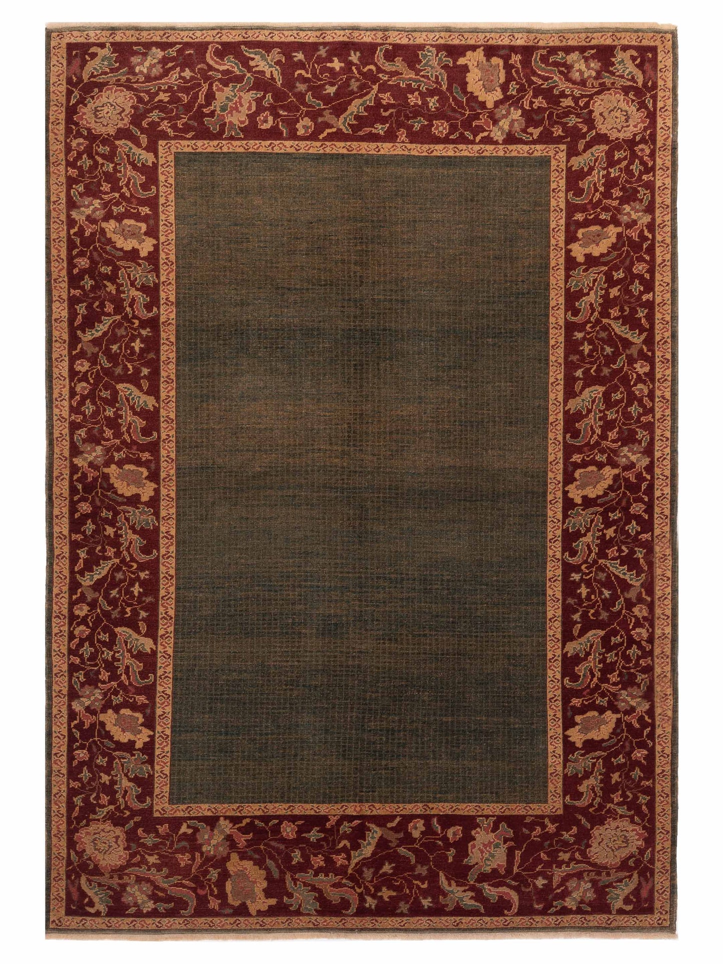 Pasha Antique Loom Green Red Traditional