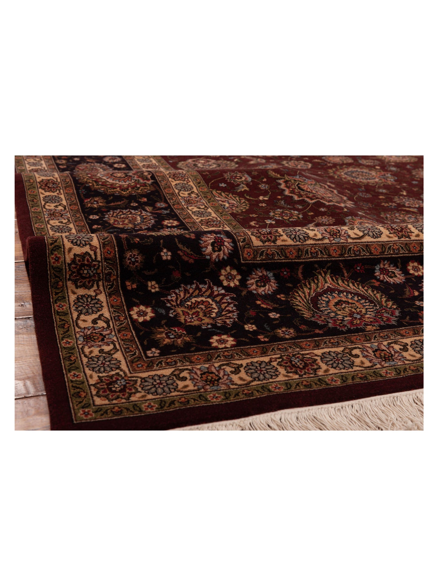 Magnolia 89904 Burgundy Plum 9.2x12.2 Hand Knotted Rug