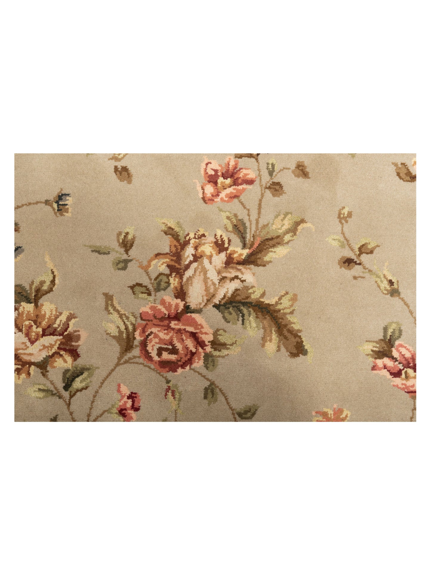 Magnolia 103722 Green Green 8.1x10 Hand Knotted Rug