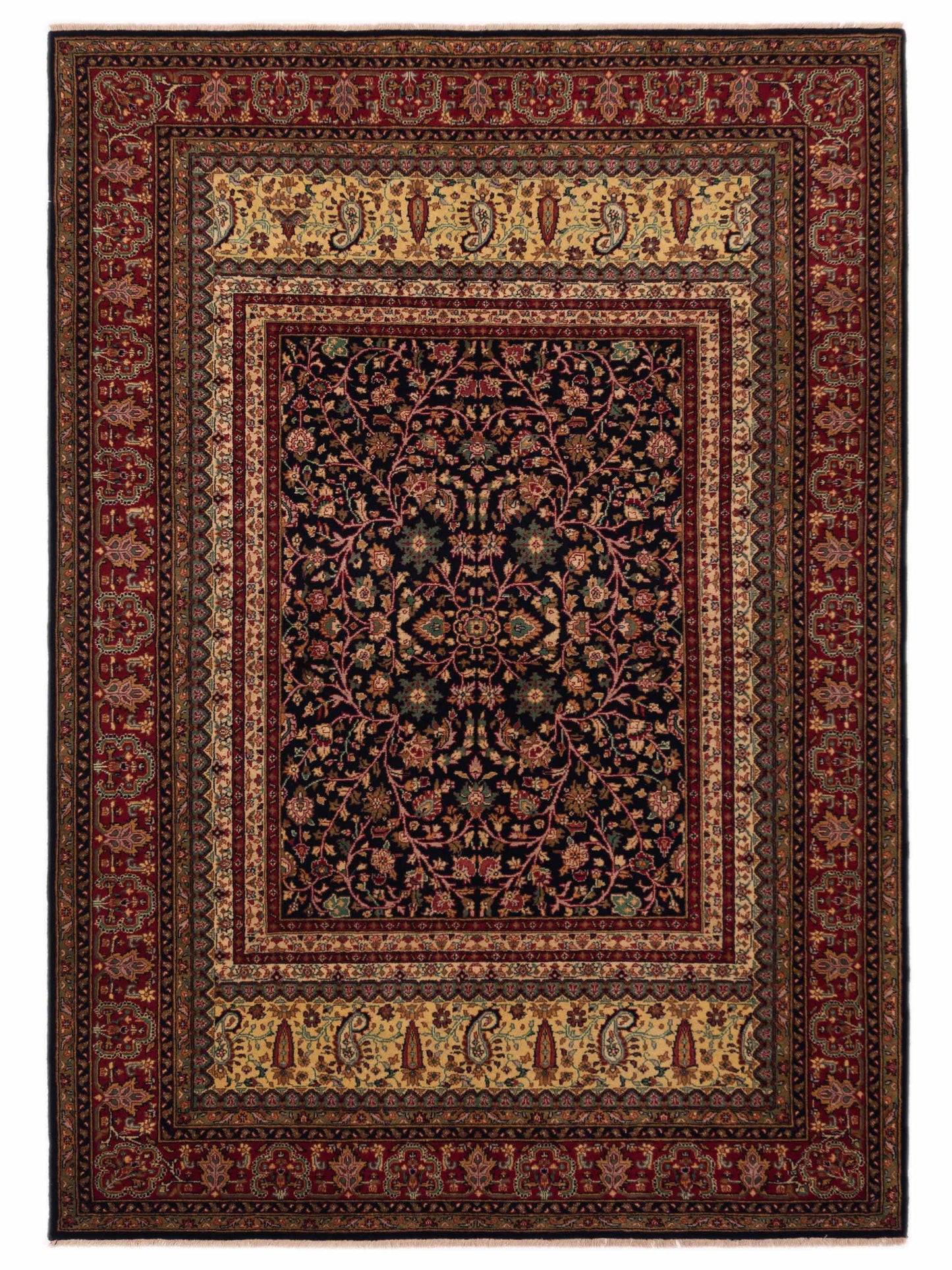 Rajpur Sivas Black Red Traditional