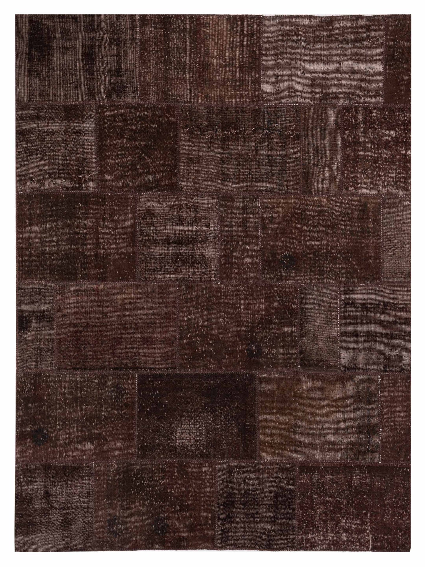 Pasha Turkish Vestige Patchwork Dark Brown Contemporary