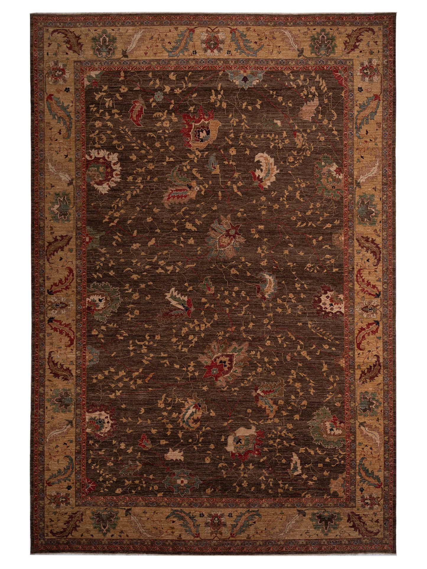Pasha Elvan Dark Brown Gold Traditional