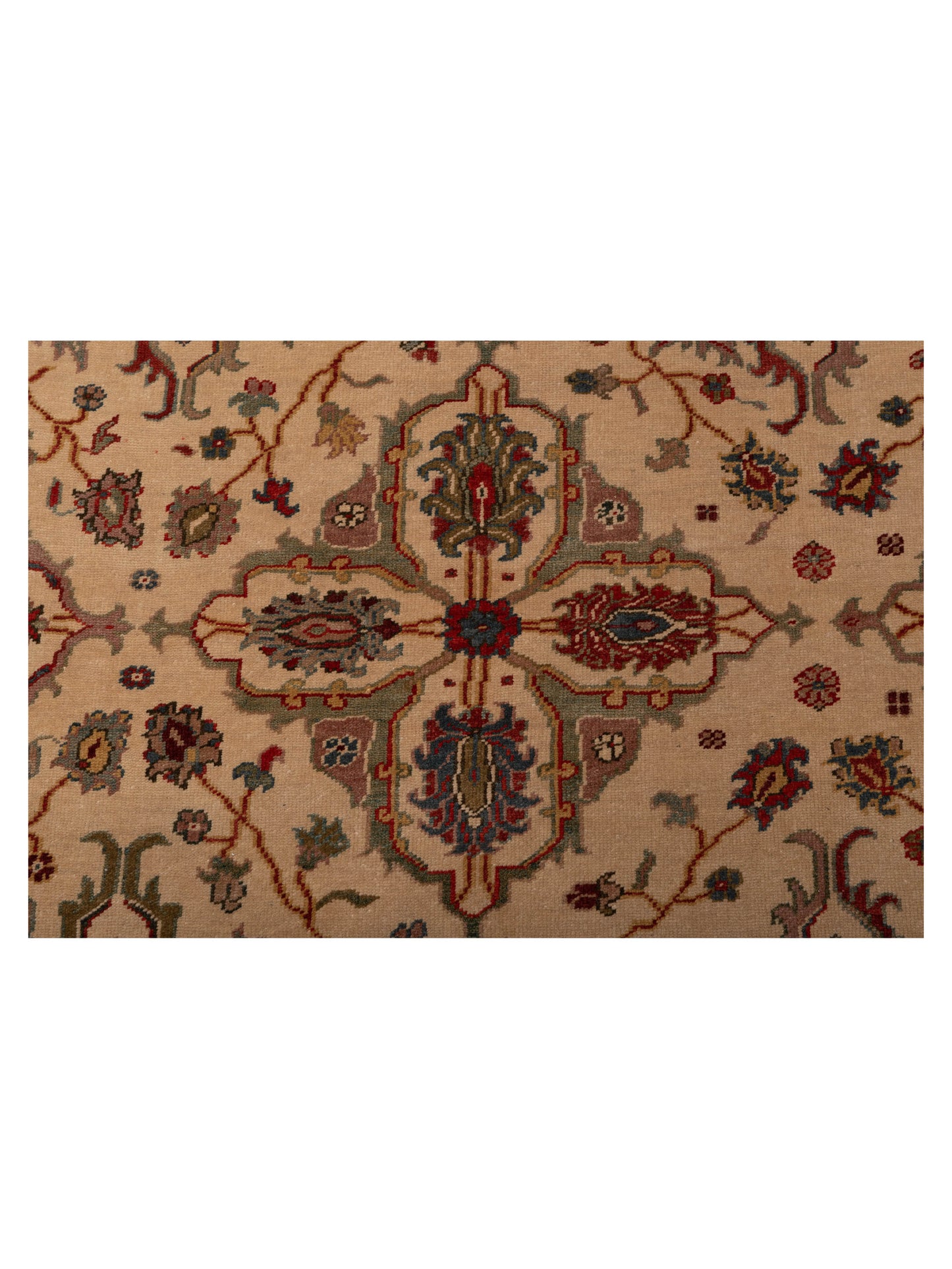Antique Loom 107972 Ivory Gold 11x15.10 Hand Knotted Rug