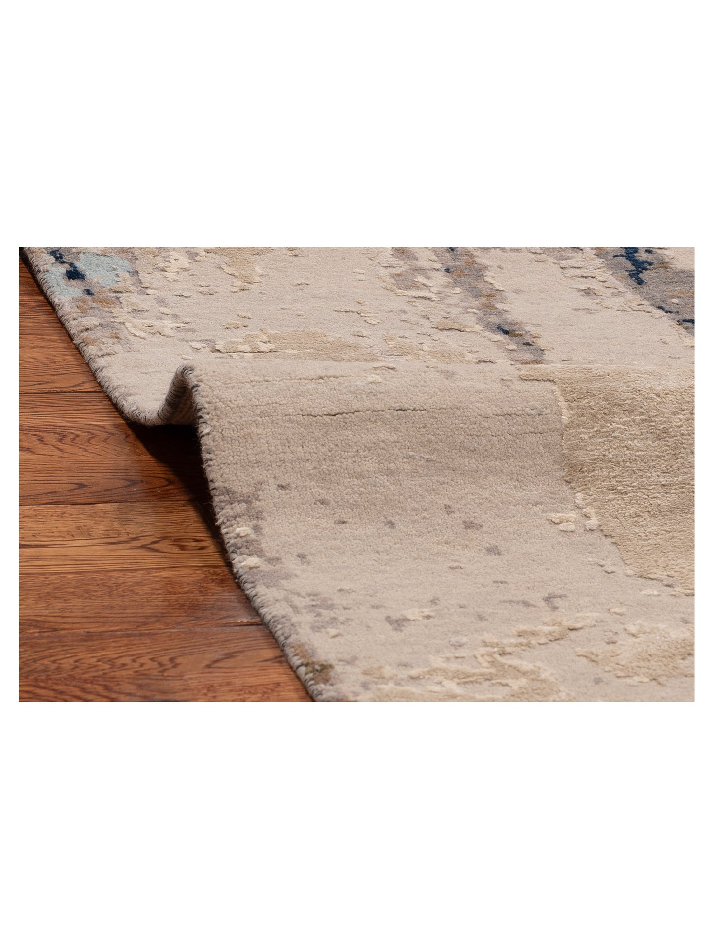 Dazzling 151876 Ivory Black 9x11.11 Hand Knotted Rug