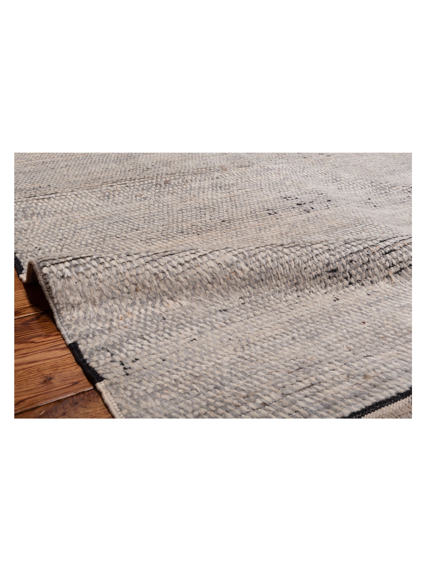Atlas 149654 Silver Silver 6.2x8.10 Hand Knotted Rug