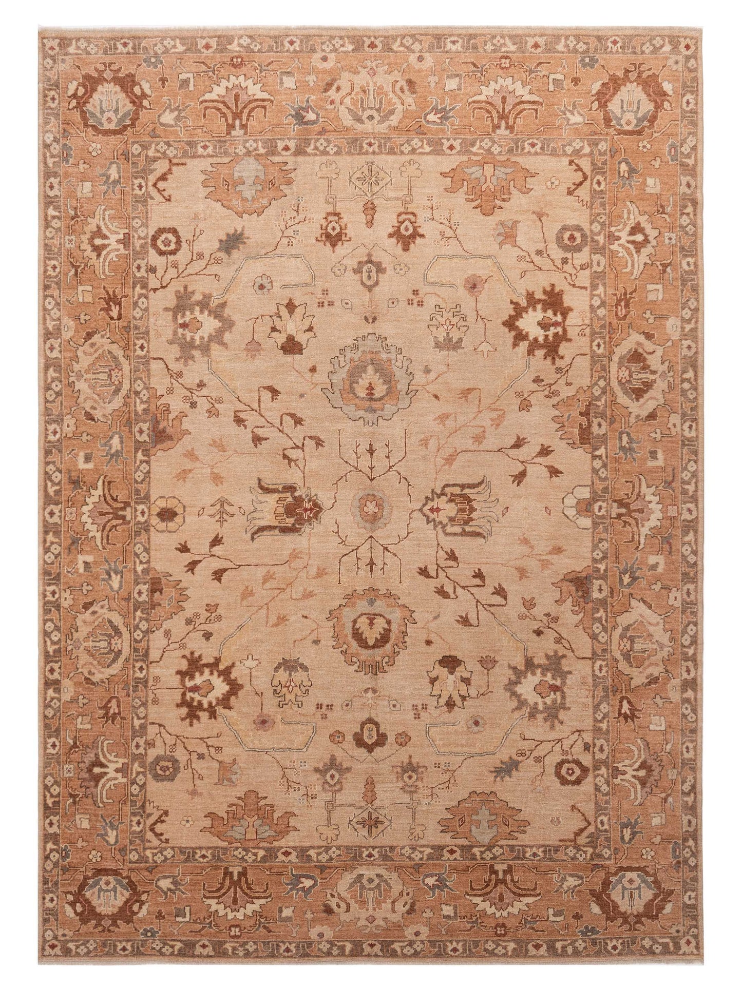 Anadol Angora Oushak Ivory Gold Traditional