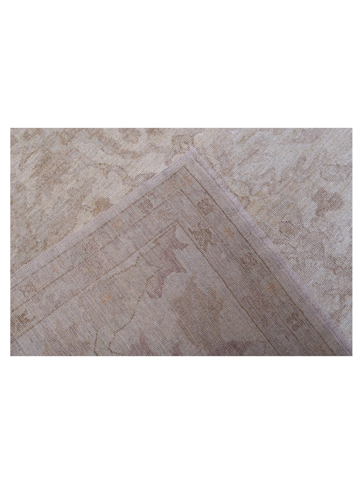 Angora Oushak 108756 Beige Beige 14.9x19.9 Hand Knotted Rug