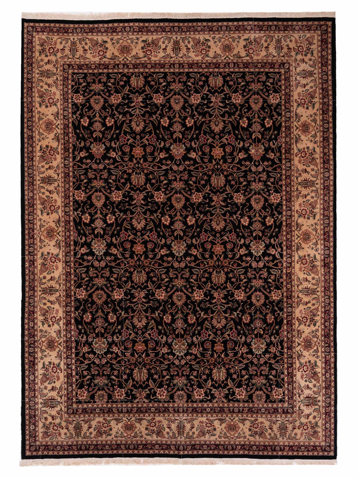 Pasha Magnolia Black Beige Traditional