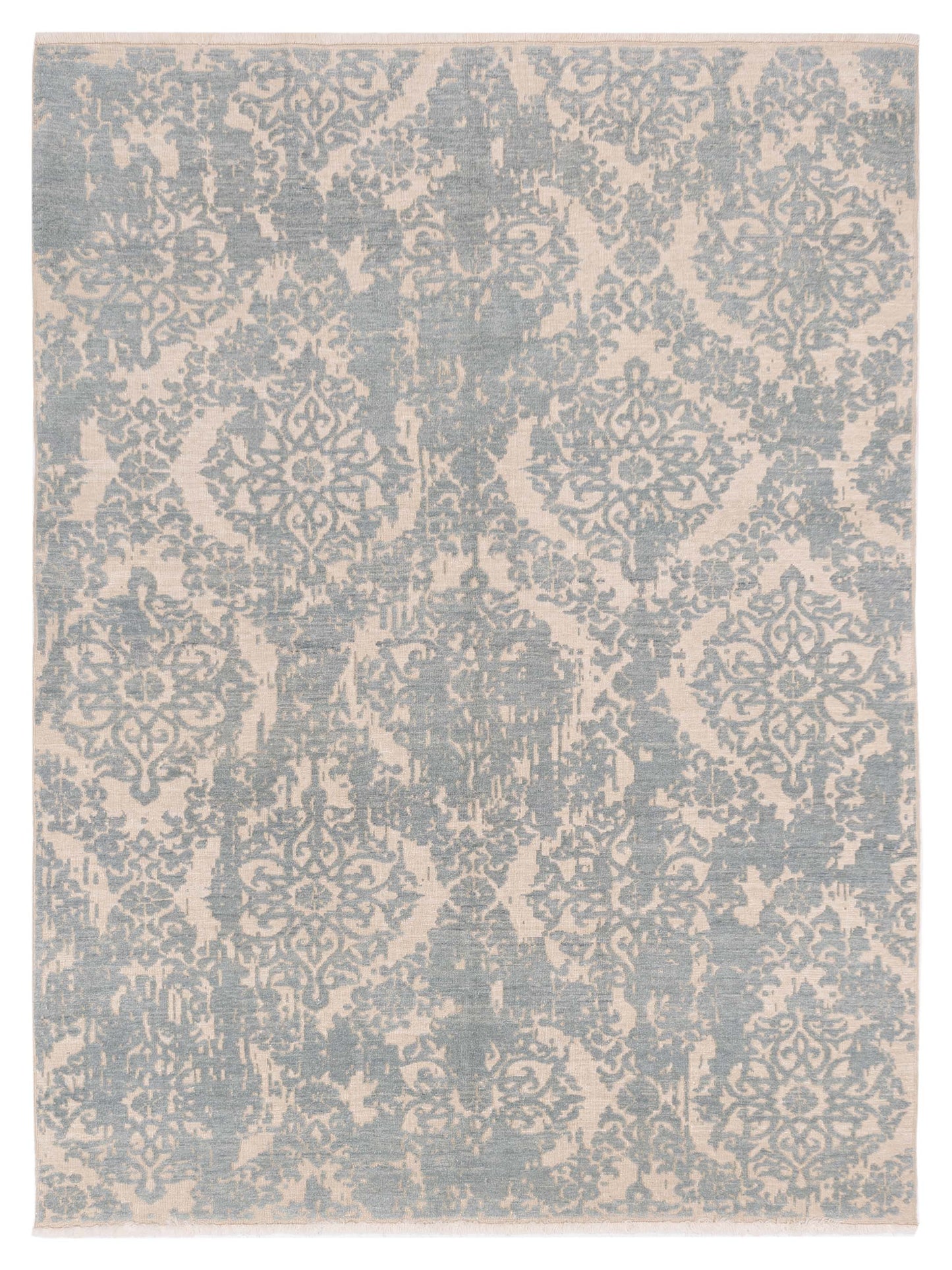 Pasha Defne Ivory Blue Traditional